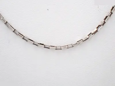 Silver necklace, 925 sterling silver, 7.2g, neck circumference approximately 50cm