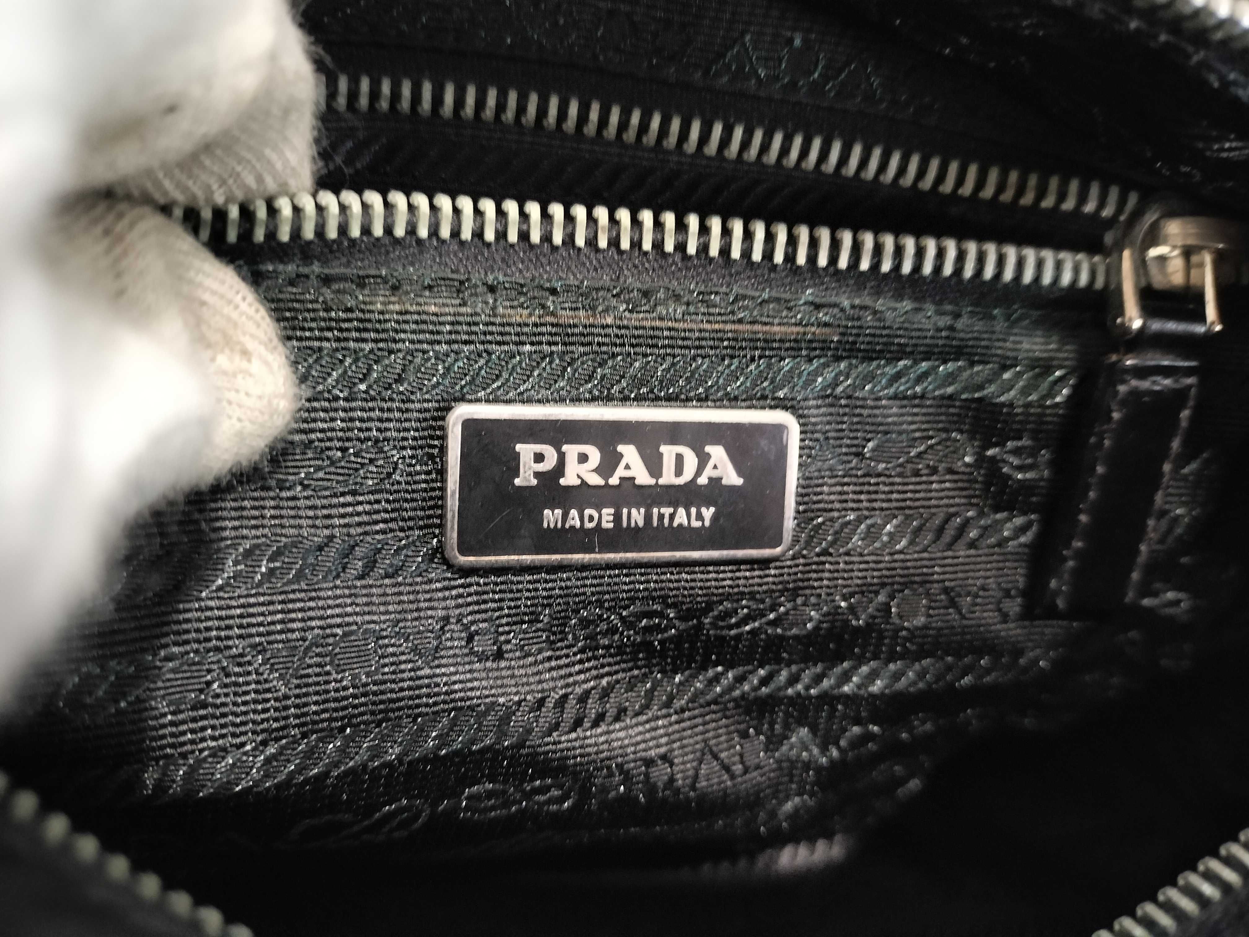 Nylon Patent Leather Logo 2-Way Handbag Shoulder Bag — view 12