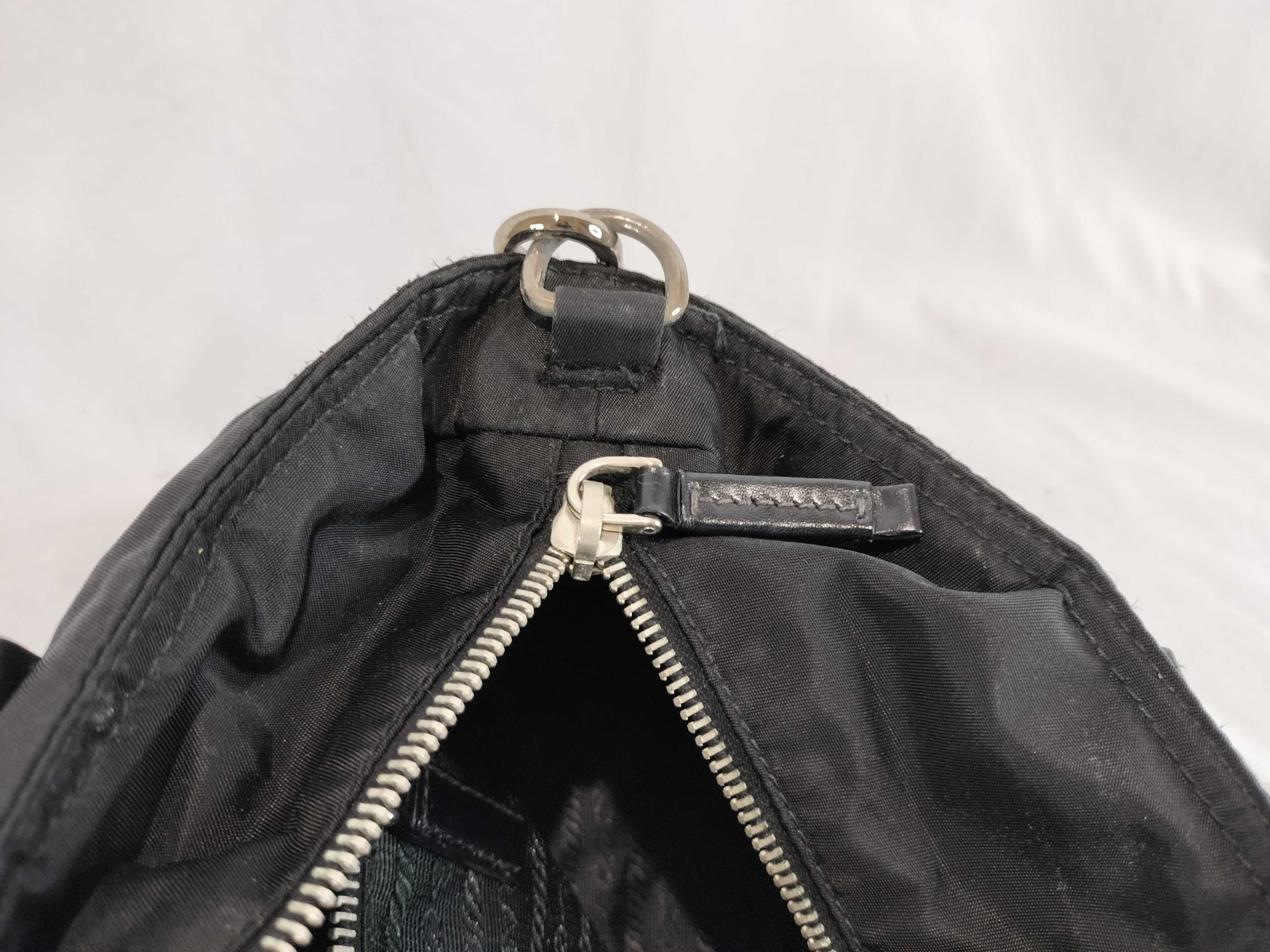 Nylon Patent Leather Logo 2-Way Handbag Shoulder Bag — view 13