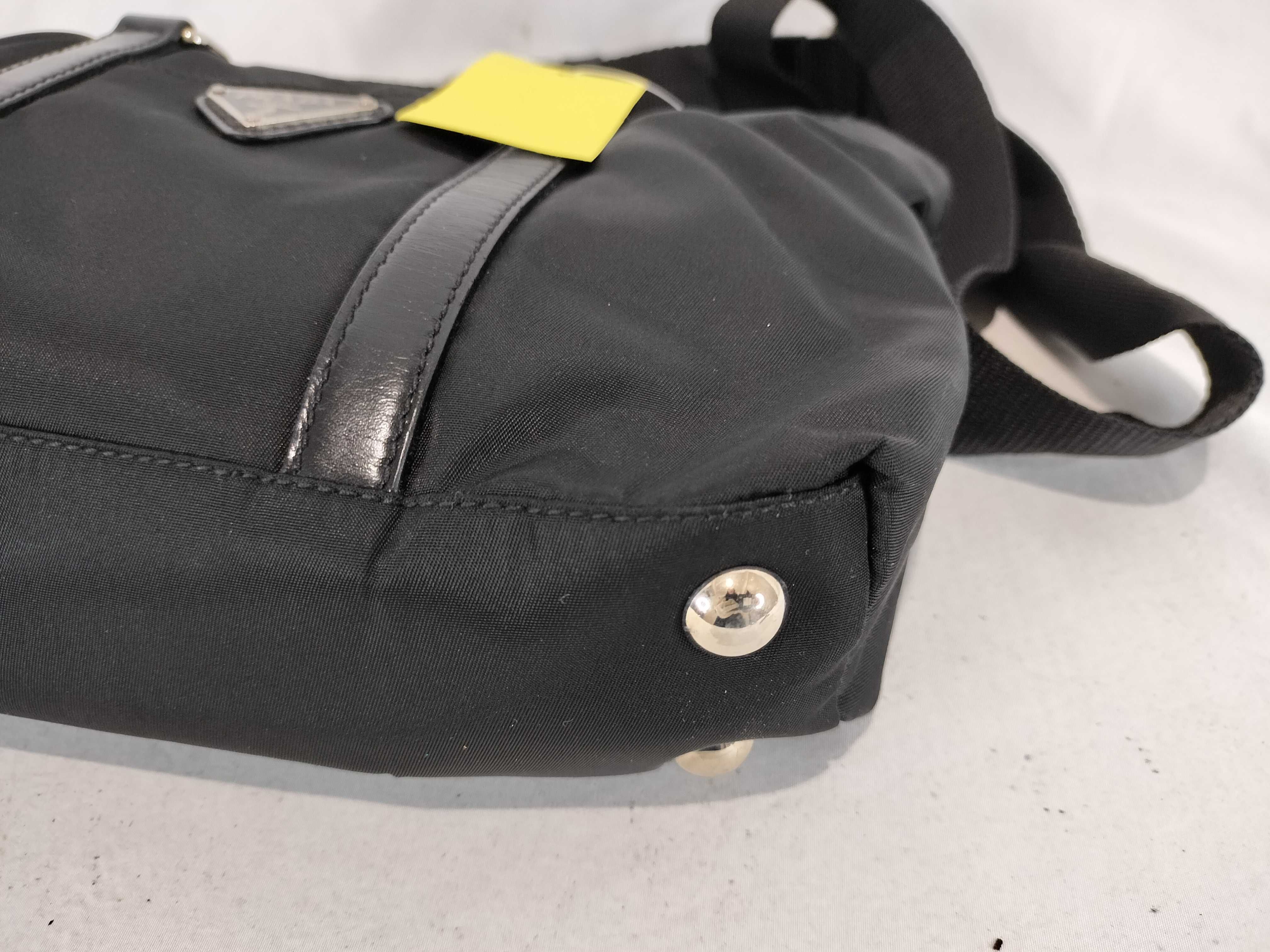 Nylon Patent Leather Logo 2-Way Handbag Shoulder Bag — view 6