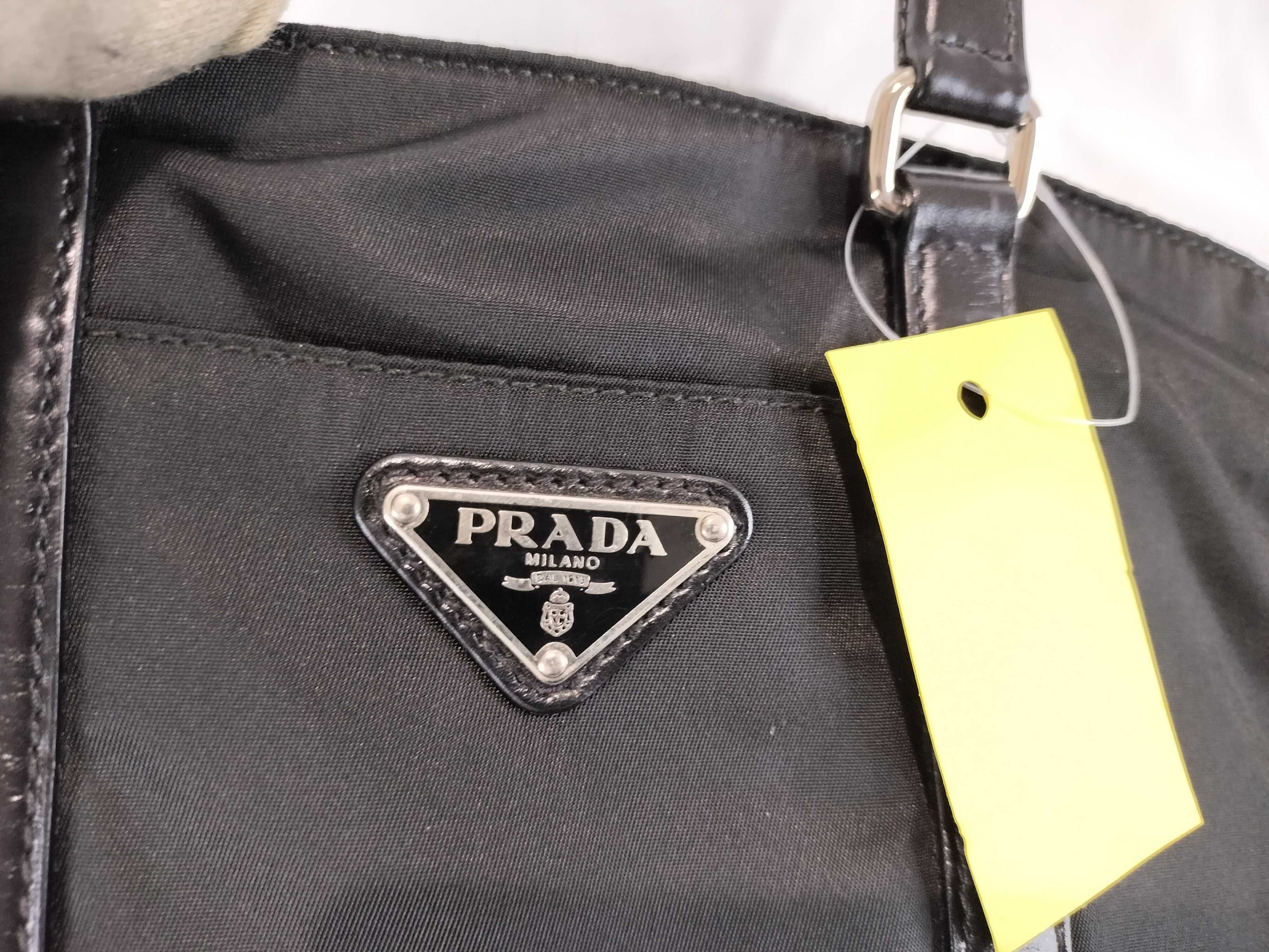 Nylon Patent Leather Logo 2-Way Handbag Shoulder Bag — view 8