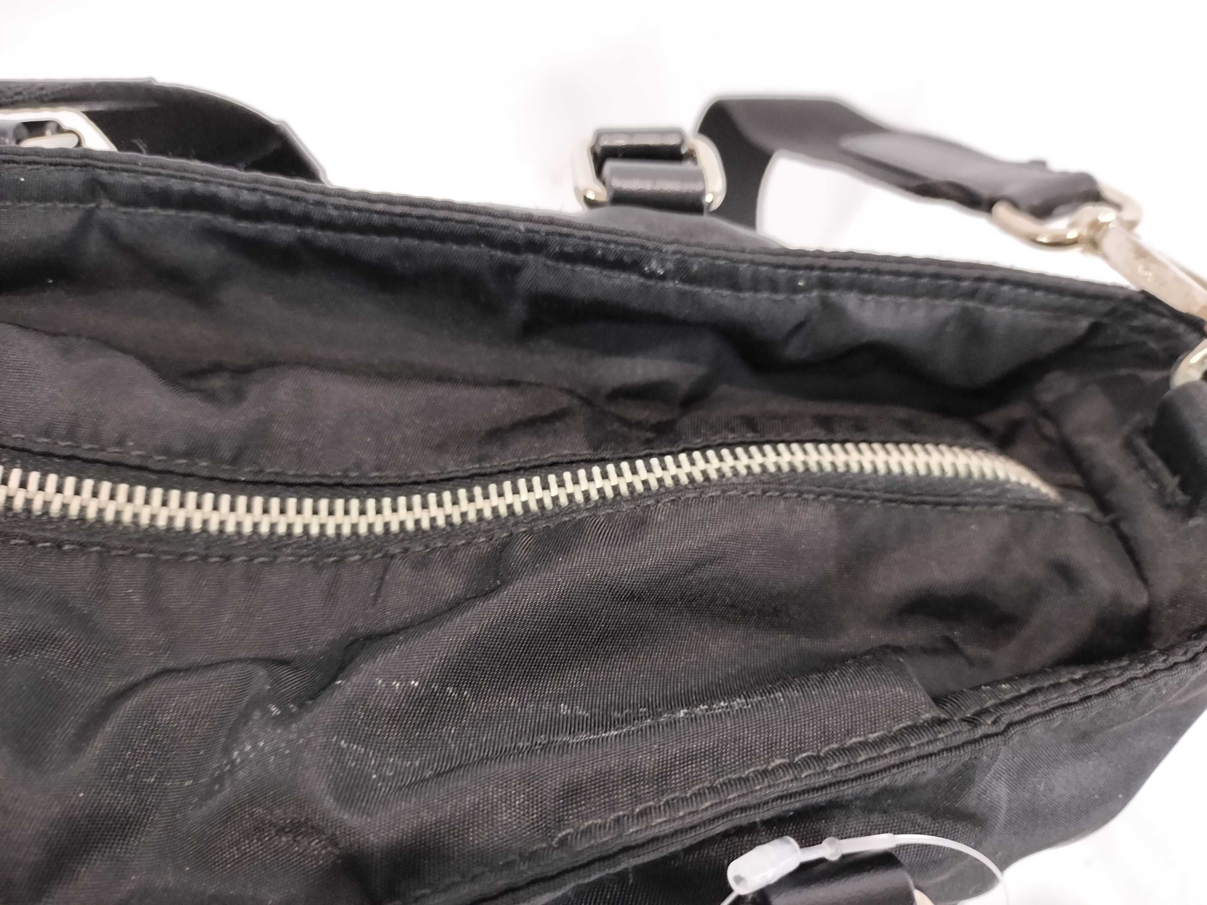 Nylon Patent Leather Logo 2-Way Handbag Shoulder Bag — view 9