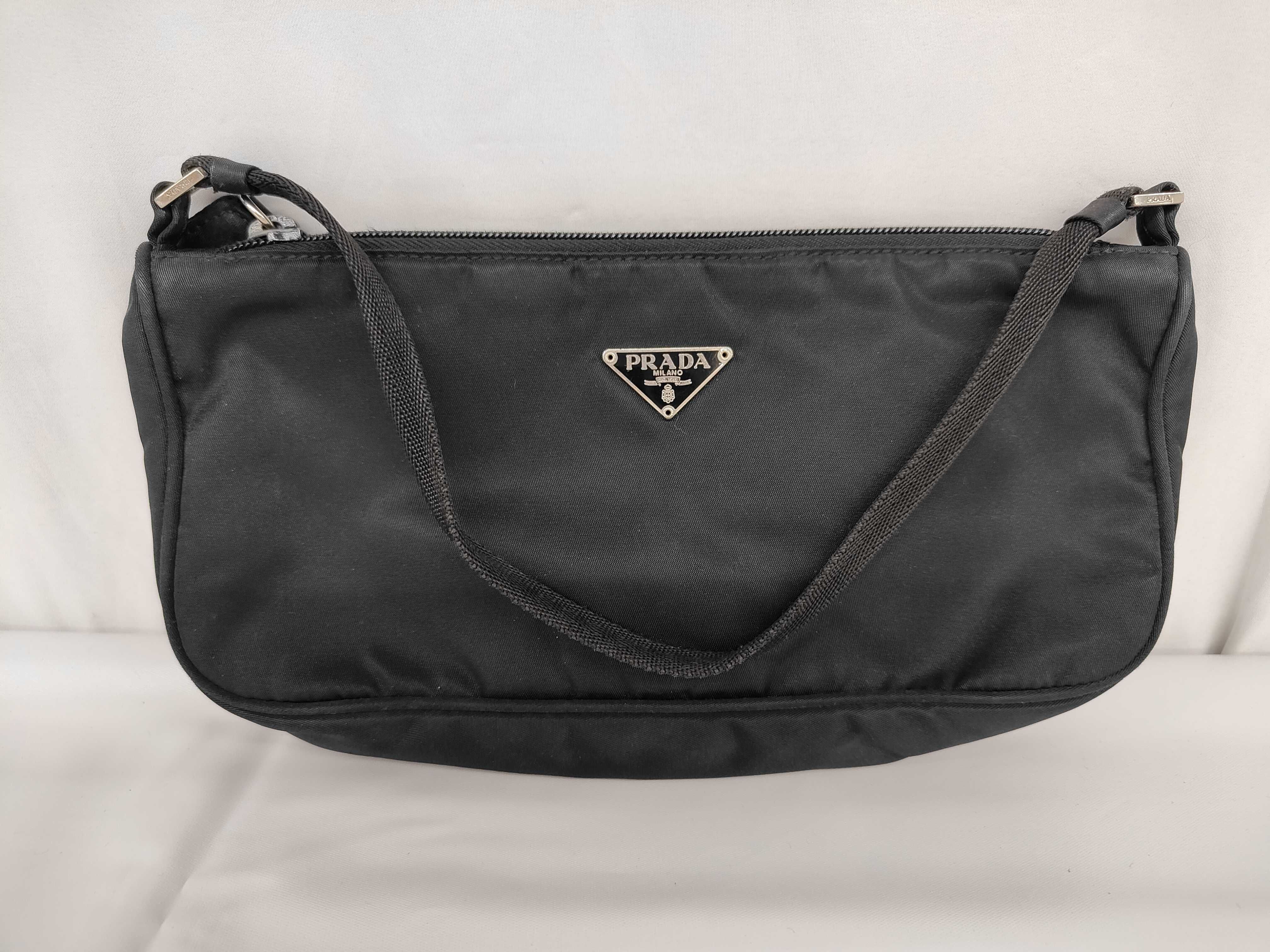 Nylon Mini Handbag Pouch Black Pouch