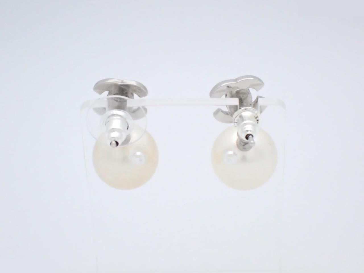Coco Mark Silver Earrings — view 2