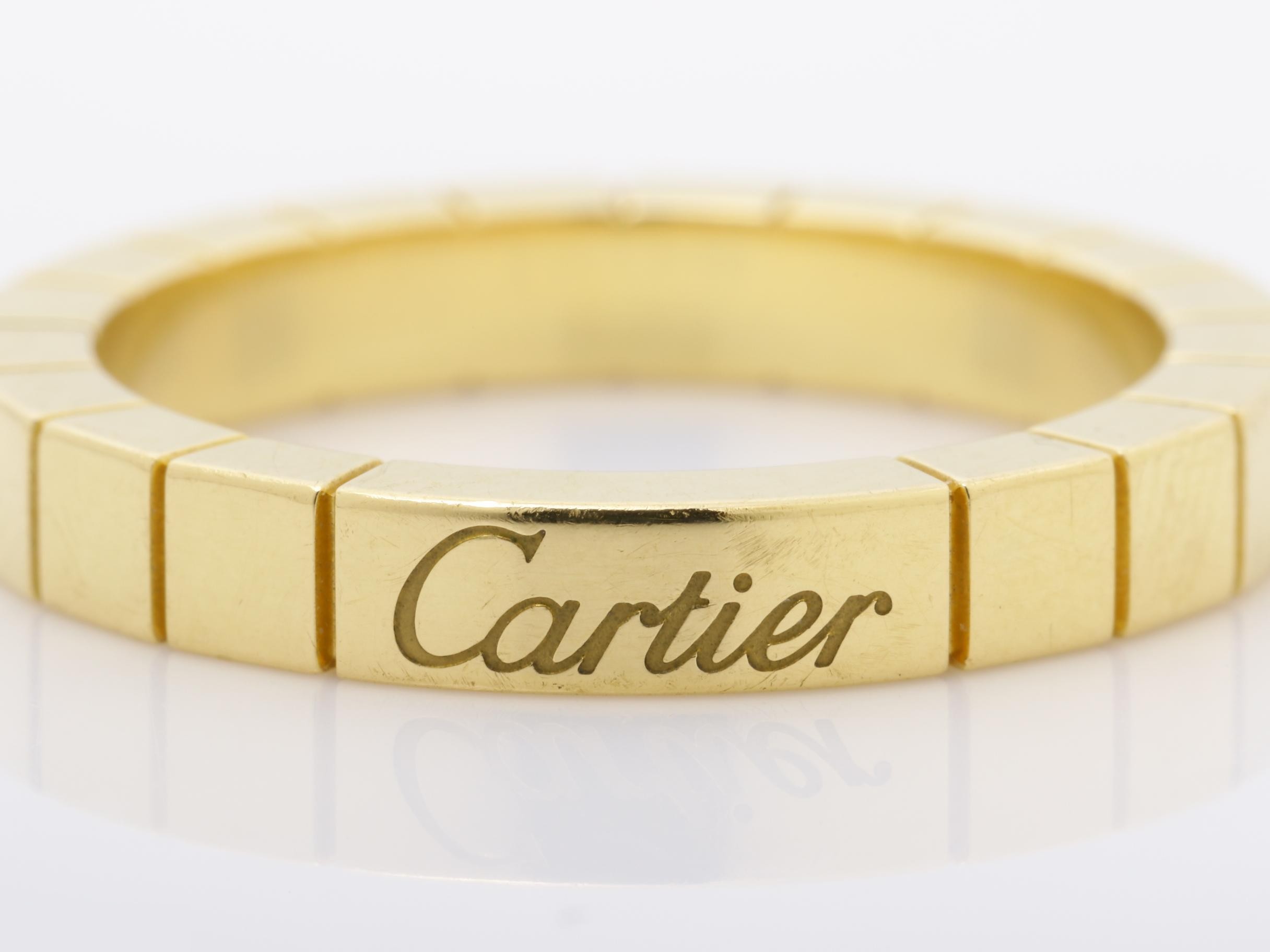 Lanieres (precious metal) ring, K18YG, 6g, #52 — view 2
