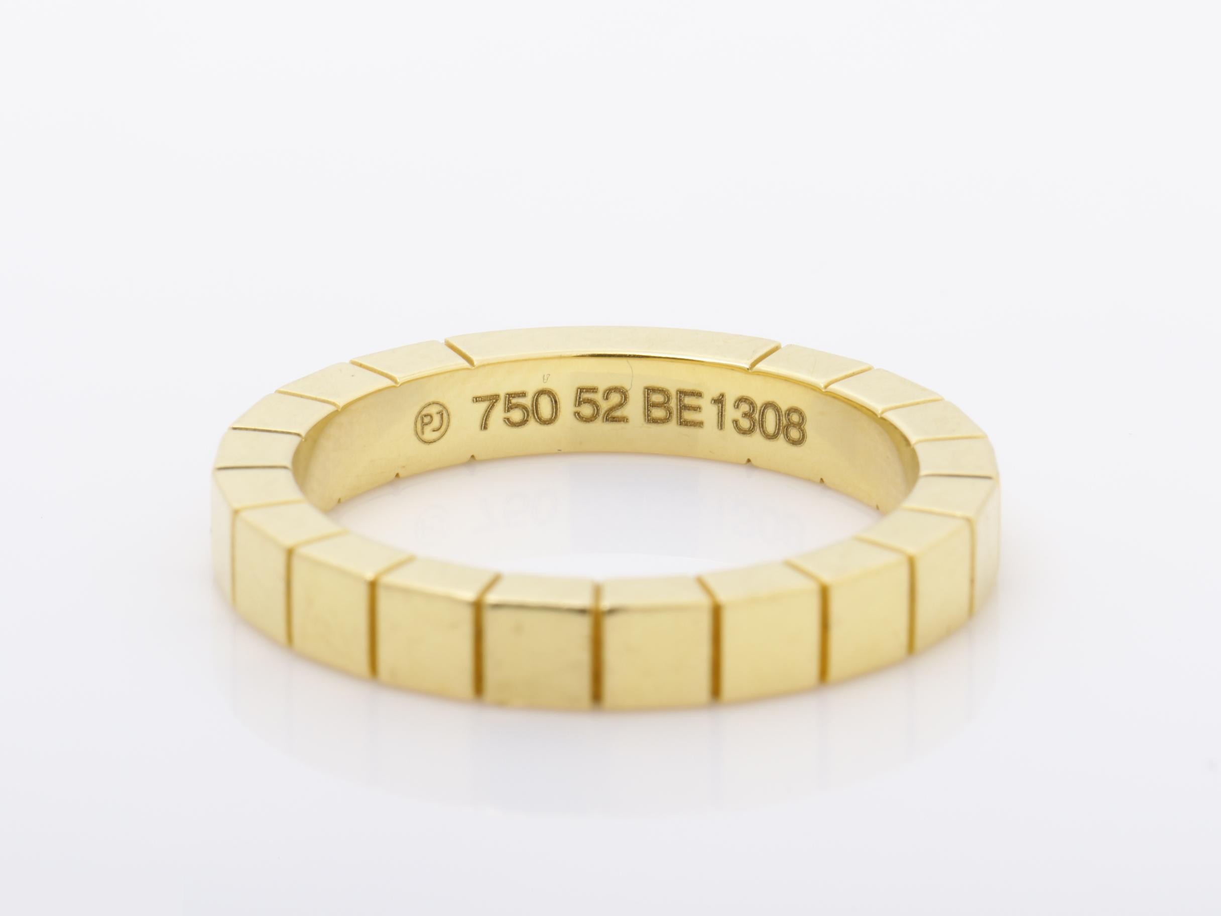 Lanieres (precious metal) ring, K18YG, 6g, #52 — view 4