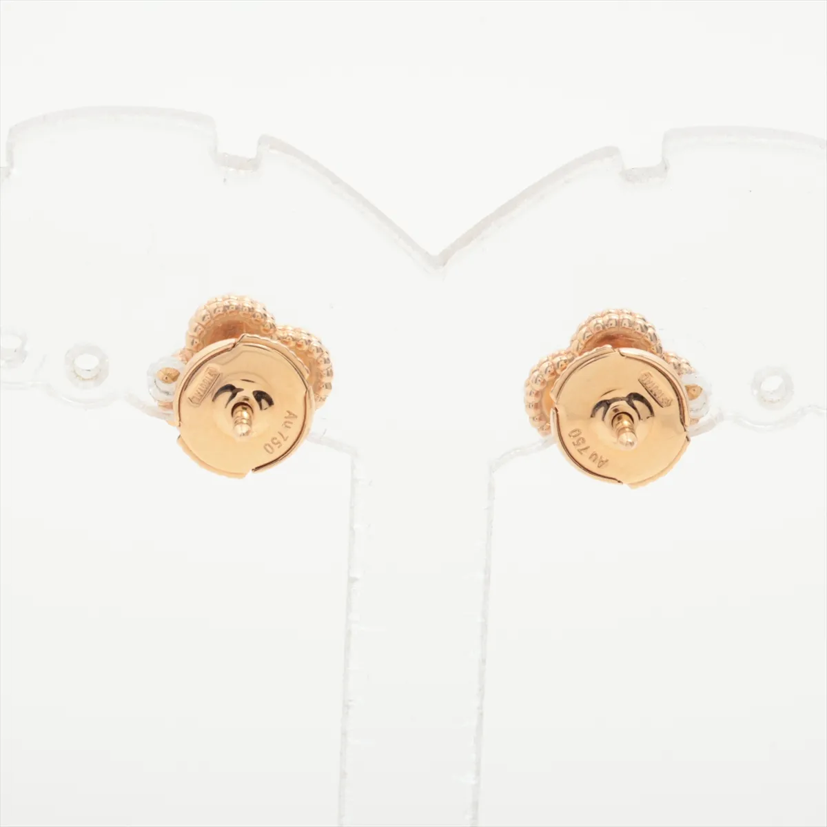 Sweet Alhambra Earrings, 750 (PG), 3.2g, JF632482 VCARO8DB00, with inscribed guarantee. — view 2