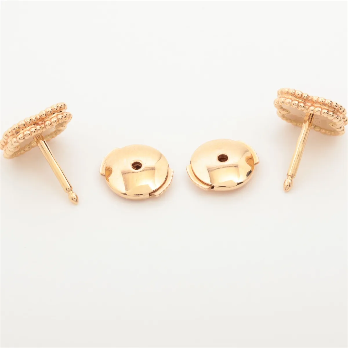 Sweet Alhambra Earrings, 750 (PG), 3.2g, JF632482 VCARO8DB00, with inscribed guarantee. — view 4