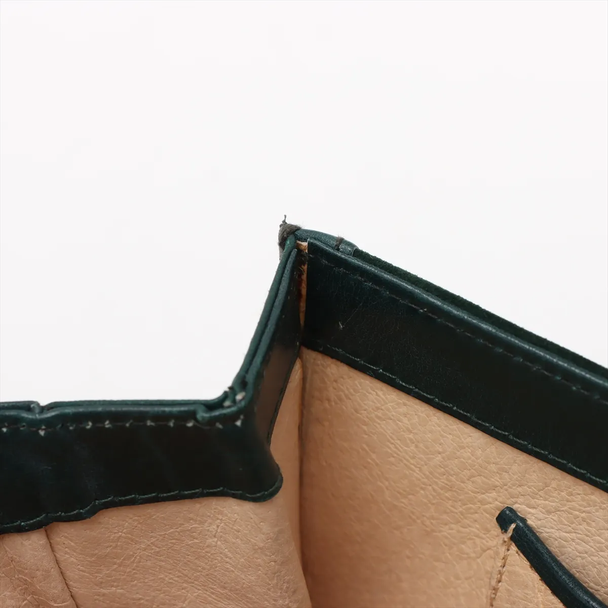 Old Gucci Suede x Leather Shoulder Bag Green — view 13