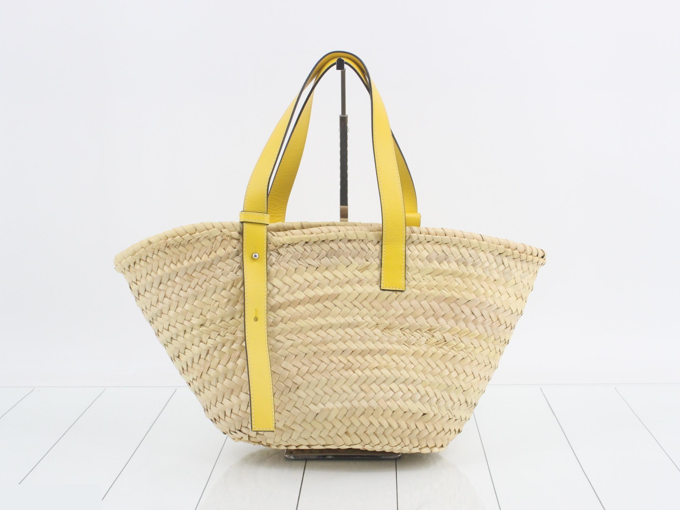 Anagram Handbag, Basket Bag, Yellow, Medium — view 2