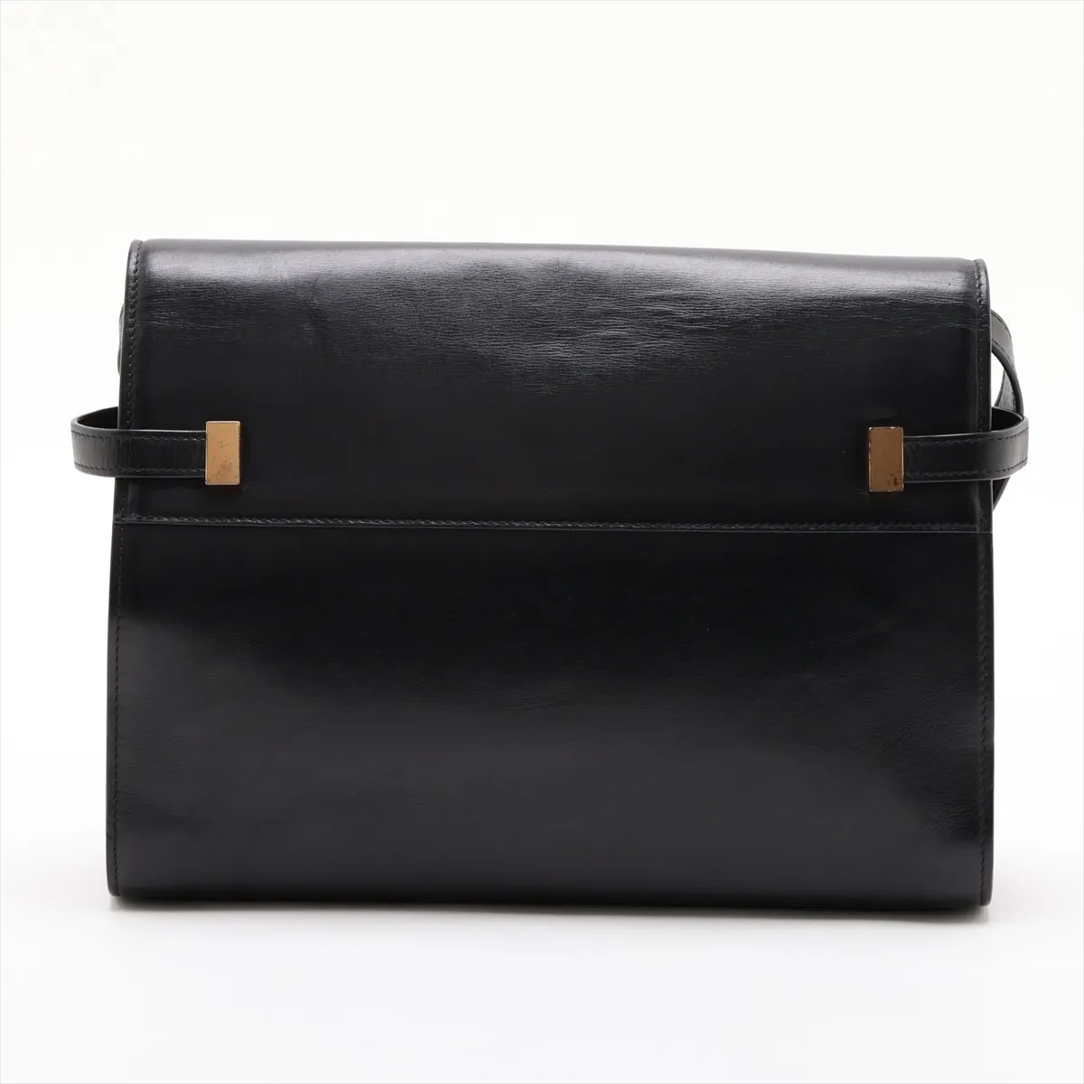 Manhattan 579271 Leather Shoulder Bag, Black — view 2