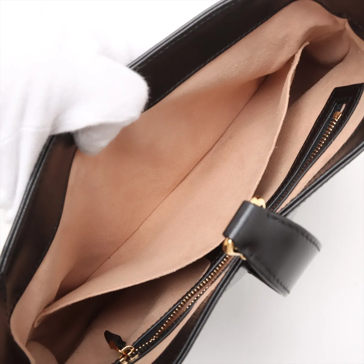 Jackie 1961 Leather Shoulder Bag Black 636709 — view 10