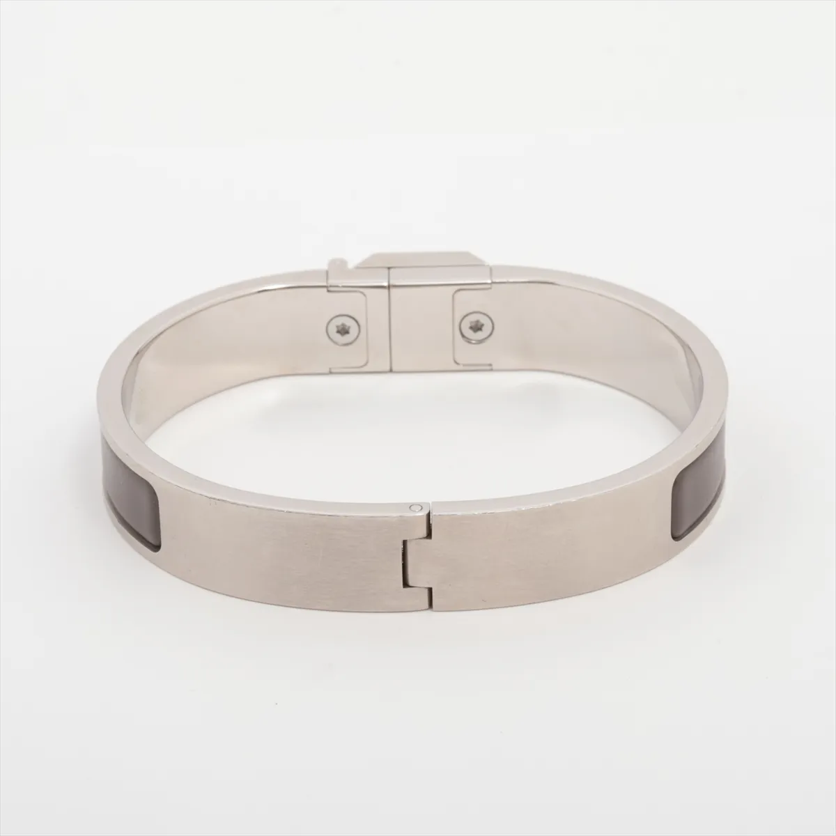 Sac à Dépêches Bracelet, Metal, Silver x Greige, — view 2