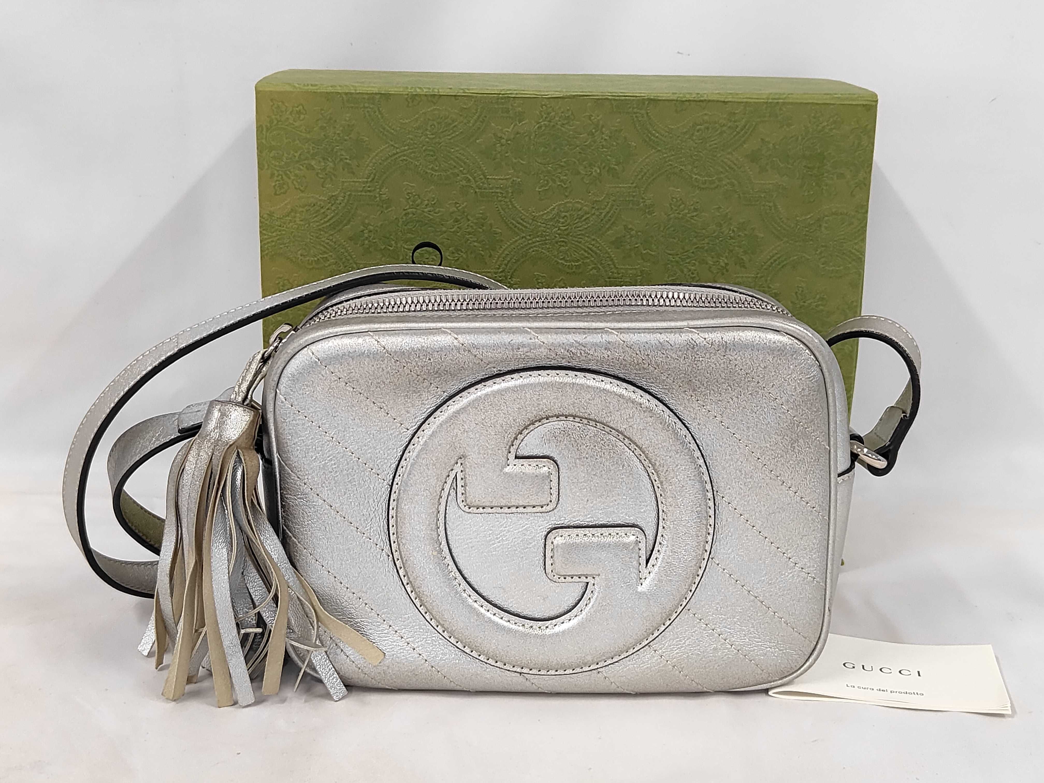 Blondie Small Shoulder Bag 742360 Silver Shoulder Bag