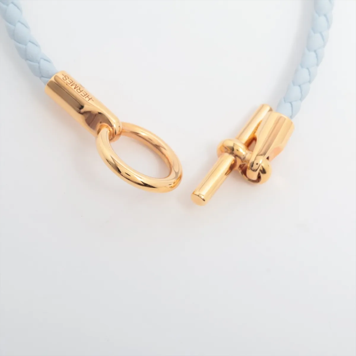 Grennan Bracelet GP x Leather Light Blue x Gold — view 5