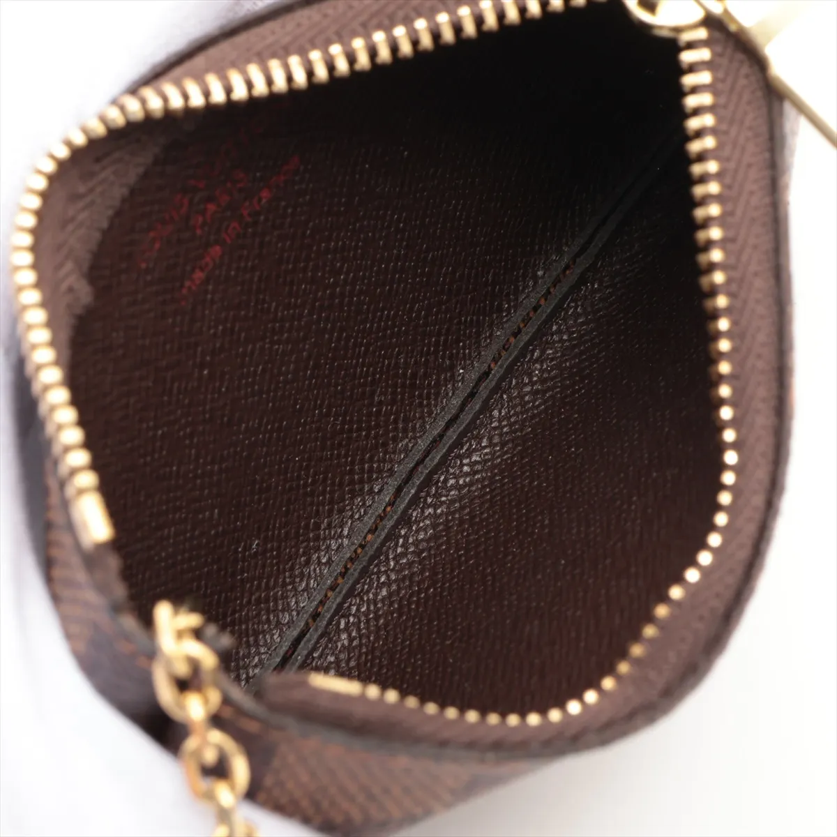 Damier Pochette Clé N62658 CT1220 Brown Coin Case — view 3