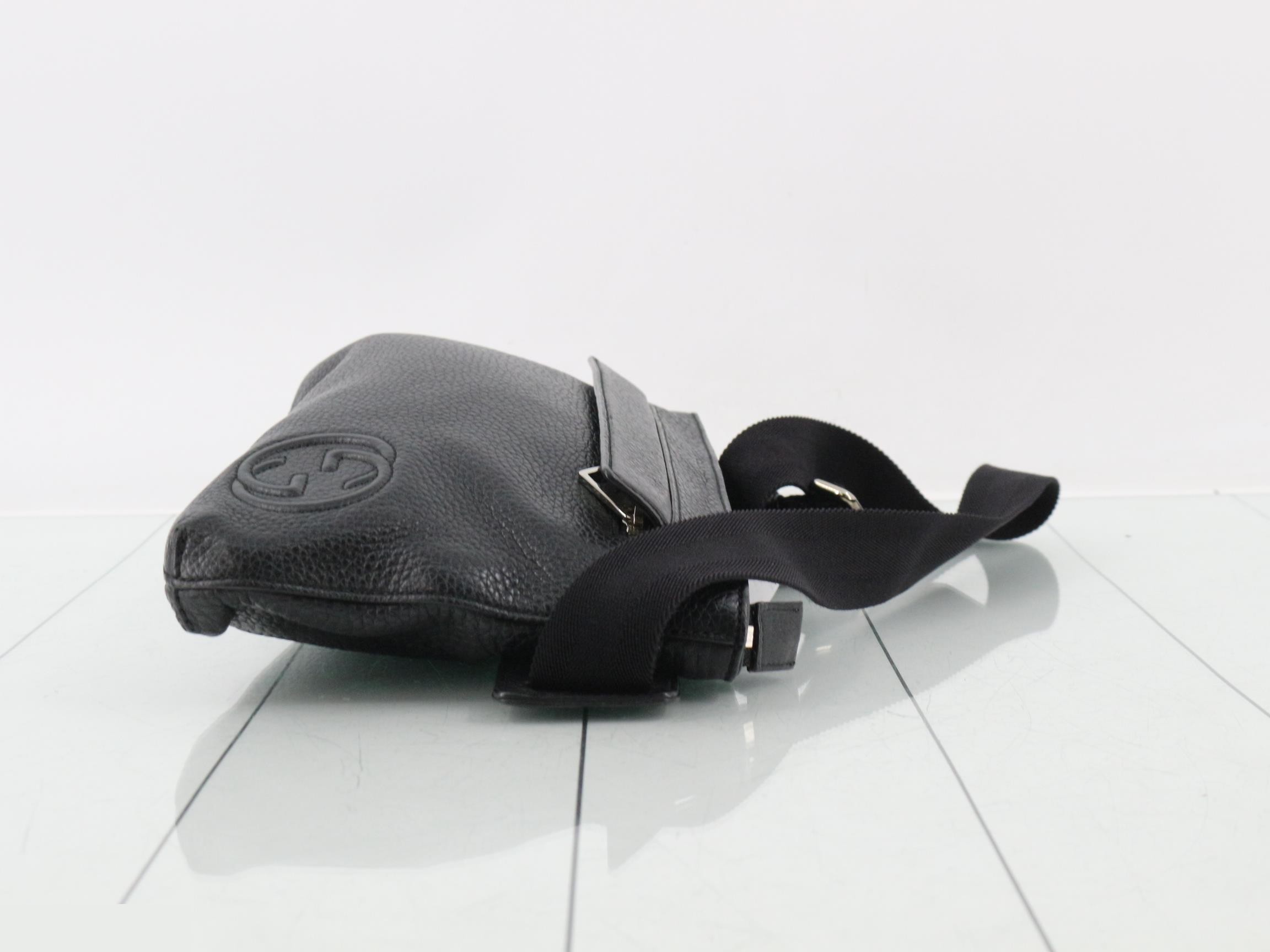 Shoulder bag, leather, black — view 3