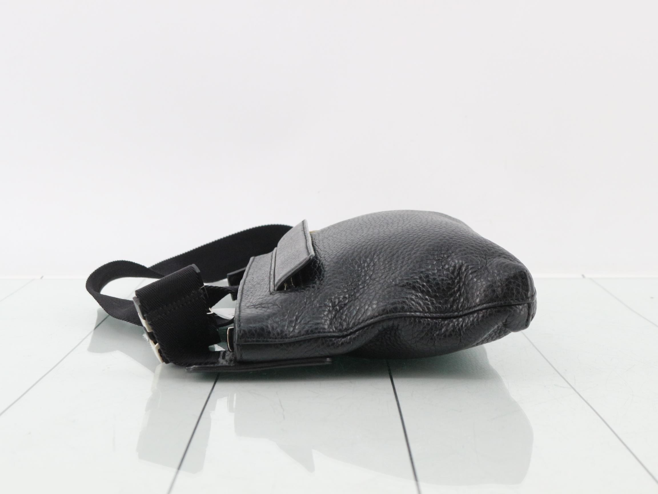 Shoulder bag, leather, black — view 4