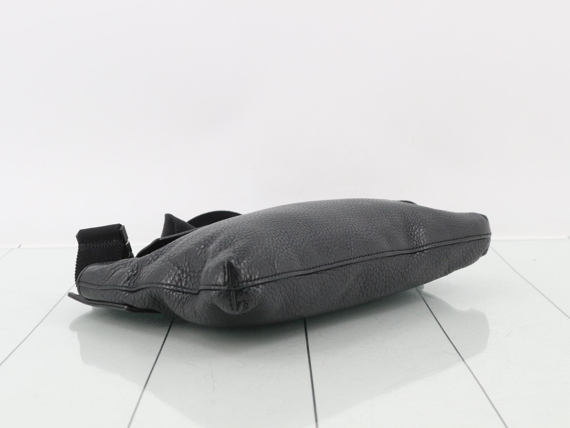 Shoulder bag, leather, black — view 5
