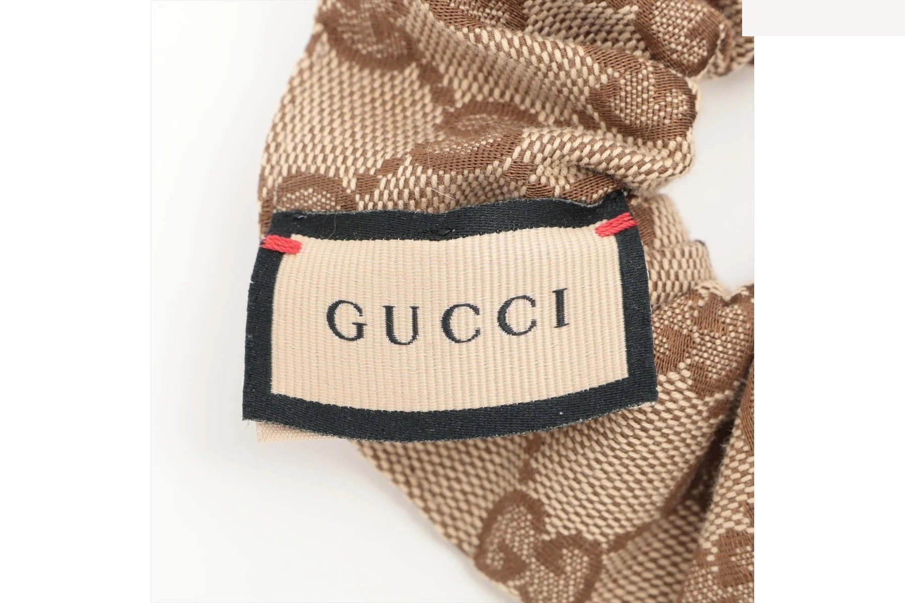 GG Canvas Scrunchie Hair Tie Hair Accessory — view 3