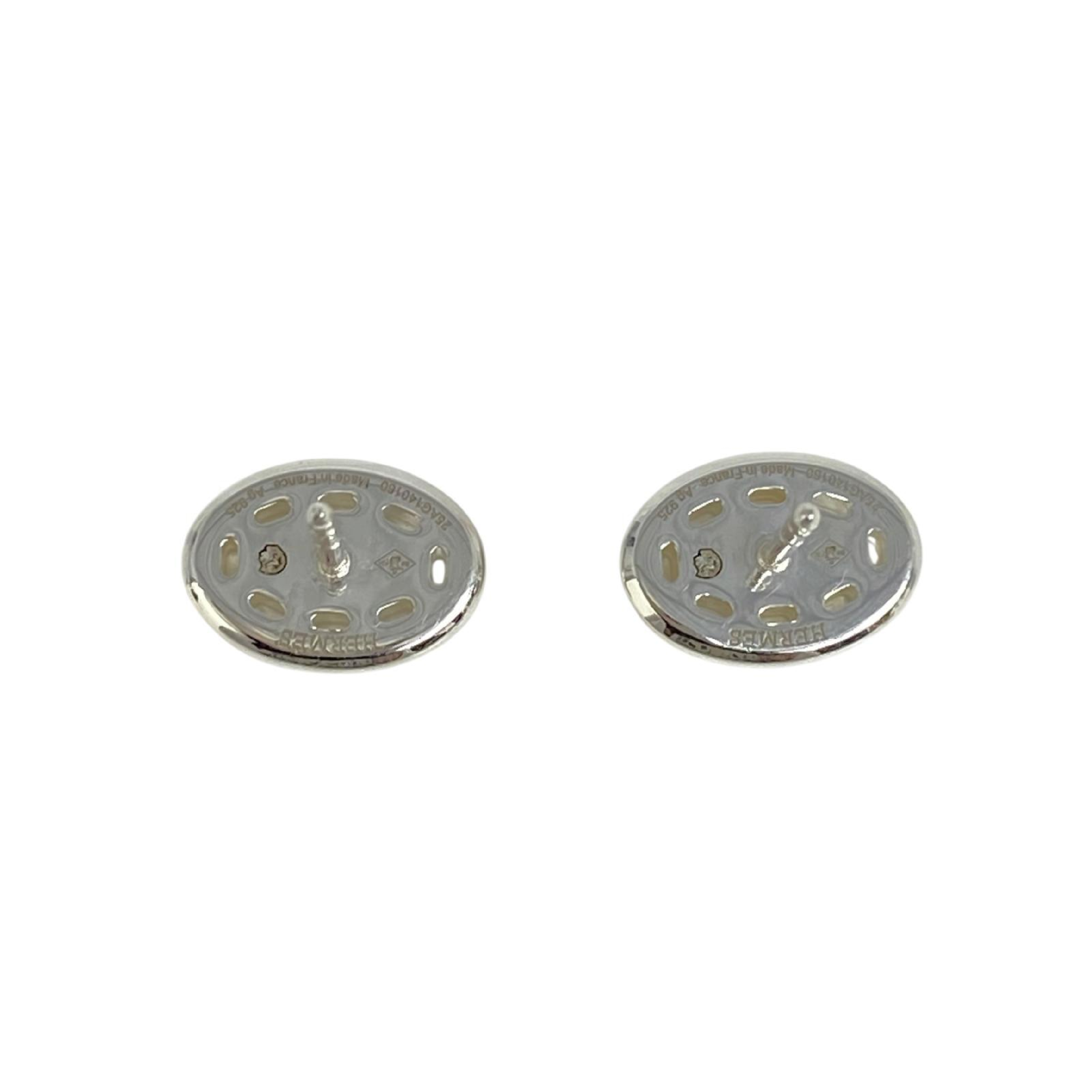 【*Shipped from: Hong Kong*】HERMES ( ) Silver-colored Sterling Silver 925 Earrings — view 2
