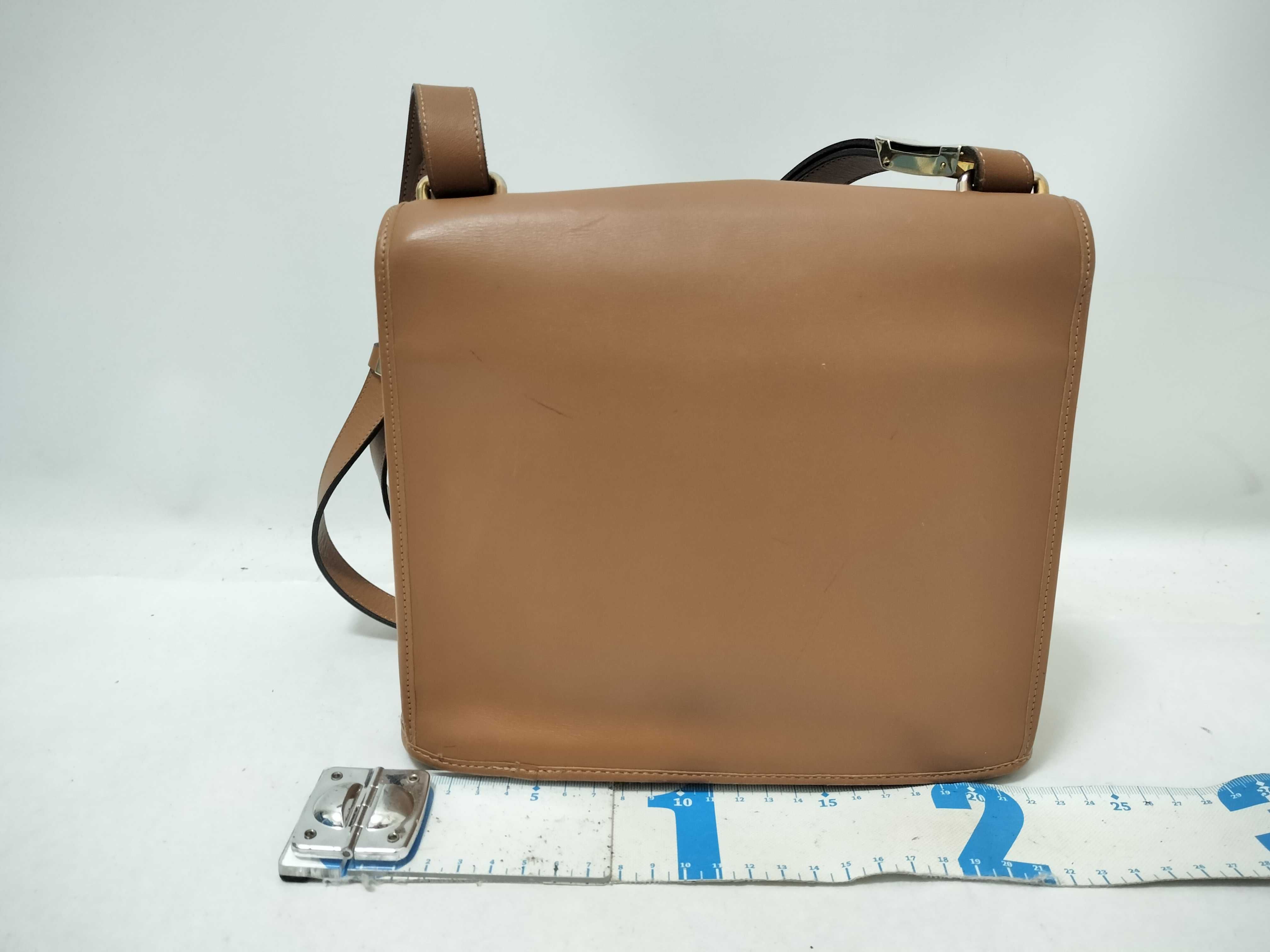 shoulder bag, leather, brown. — view 2