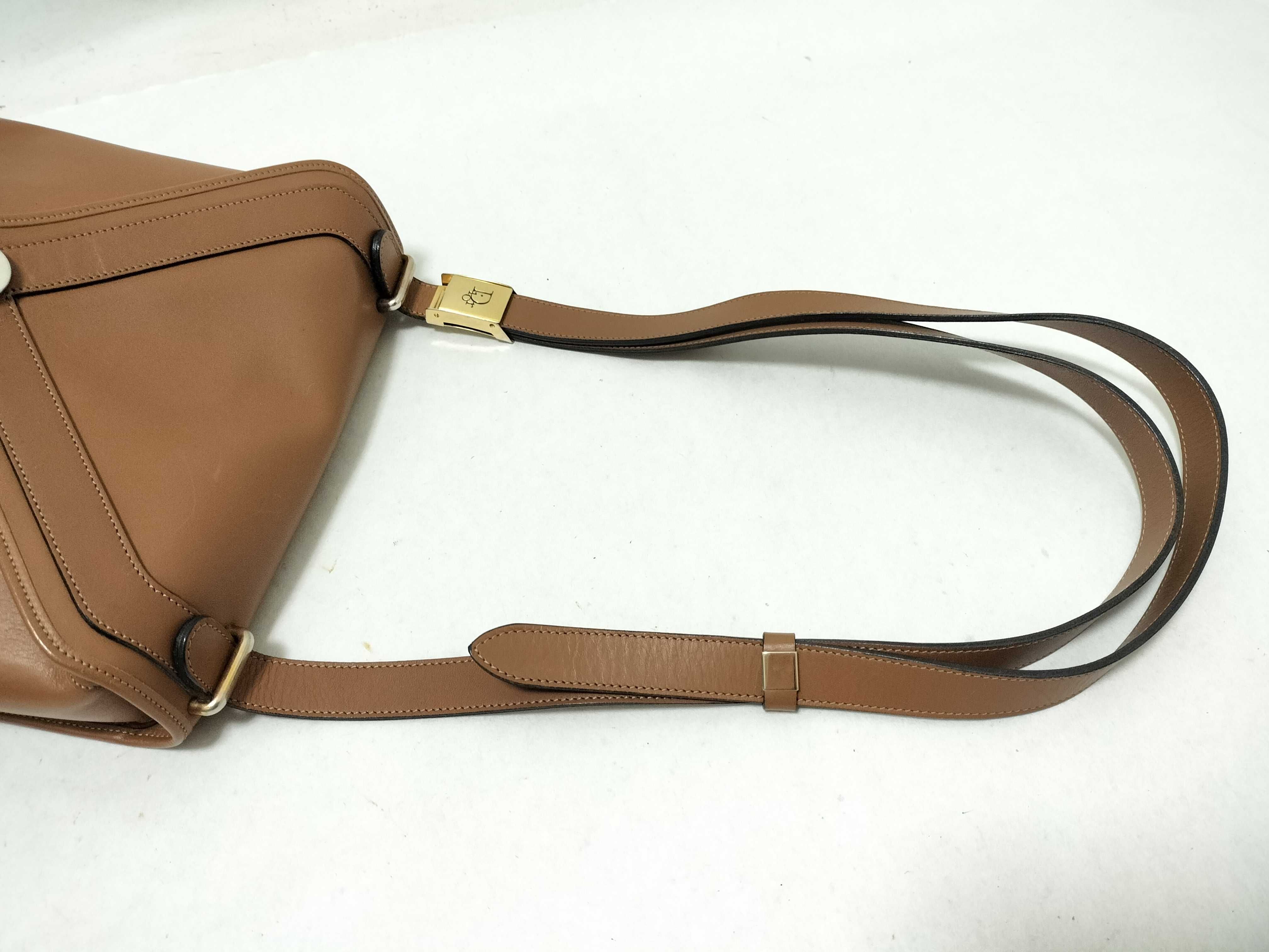 shoulder bag, leather, brown. — view 3