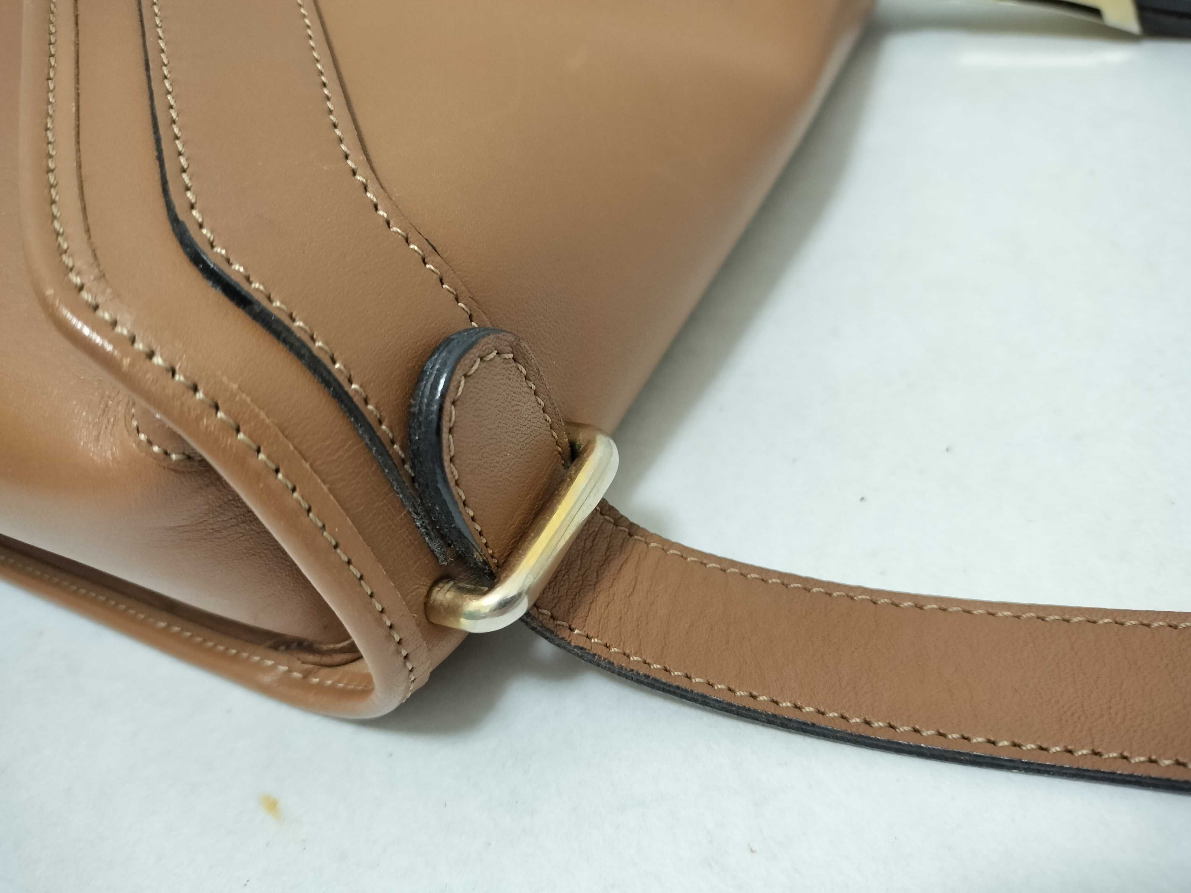 shoulder bag, leather, brown. — view 5