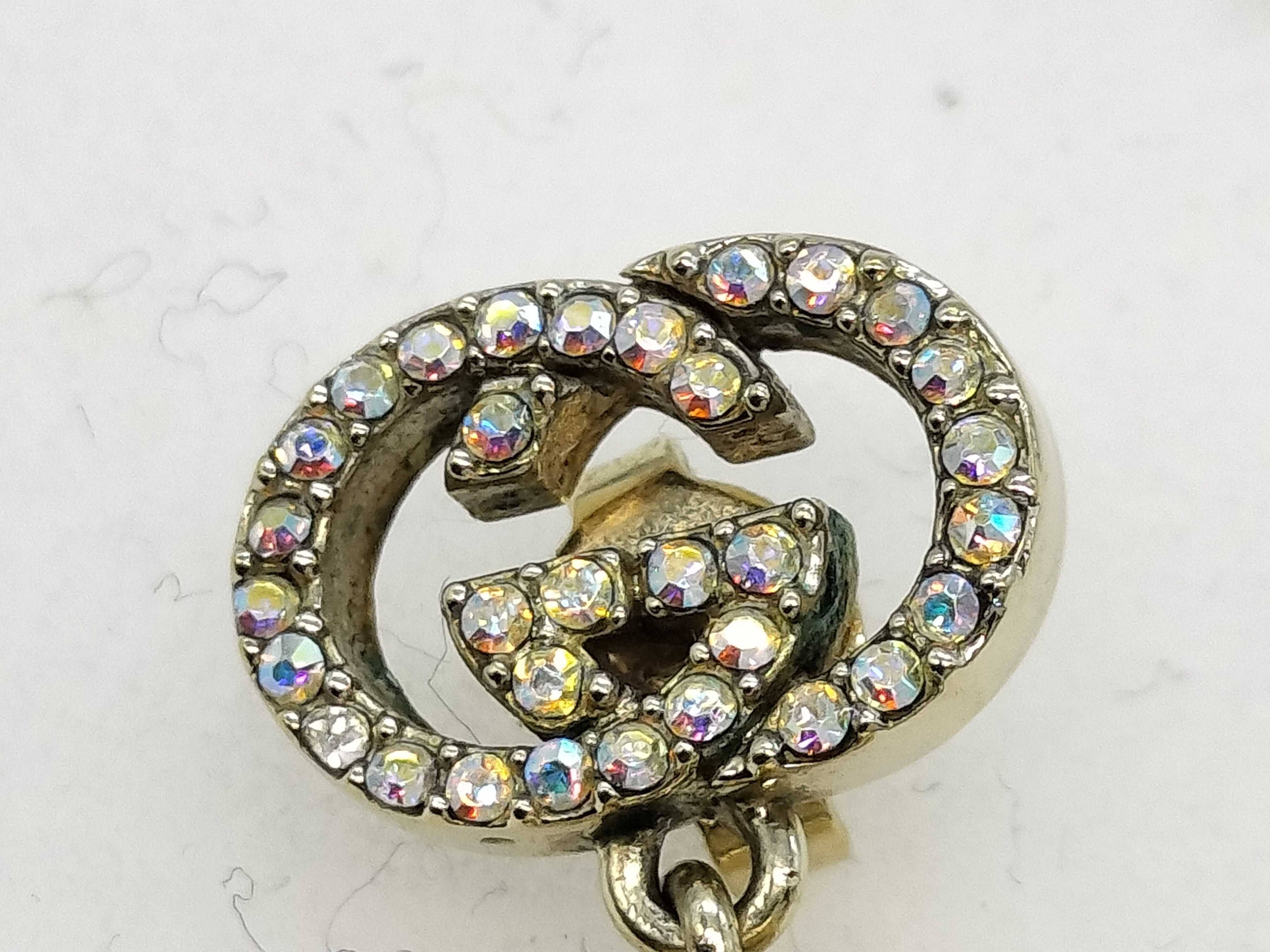 Interlocking / G Color Stone GG Earring (Single Earring) — view 3