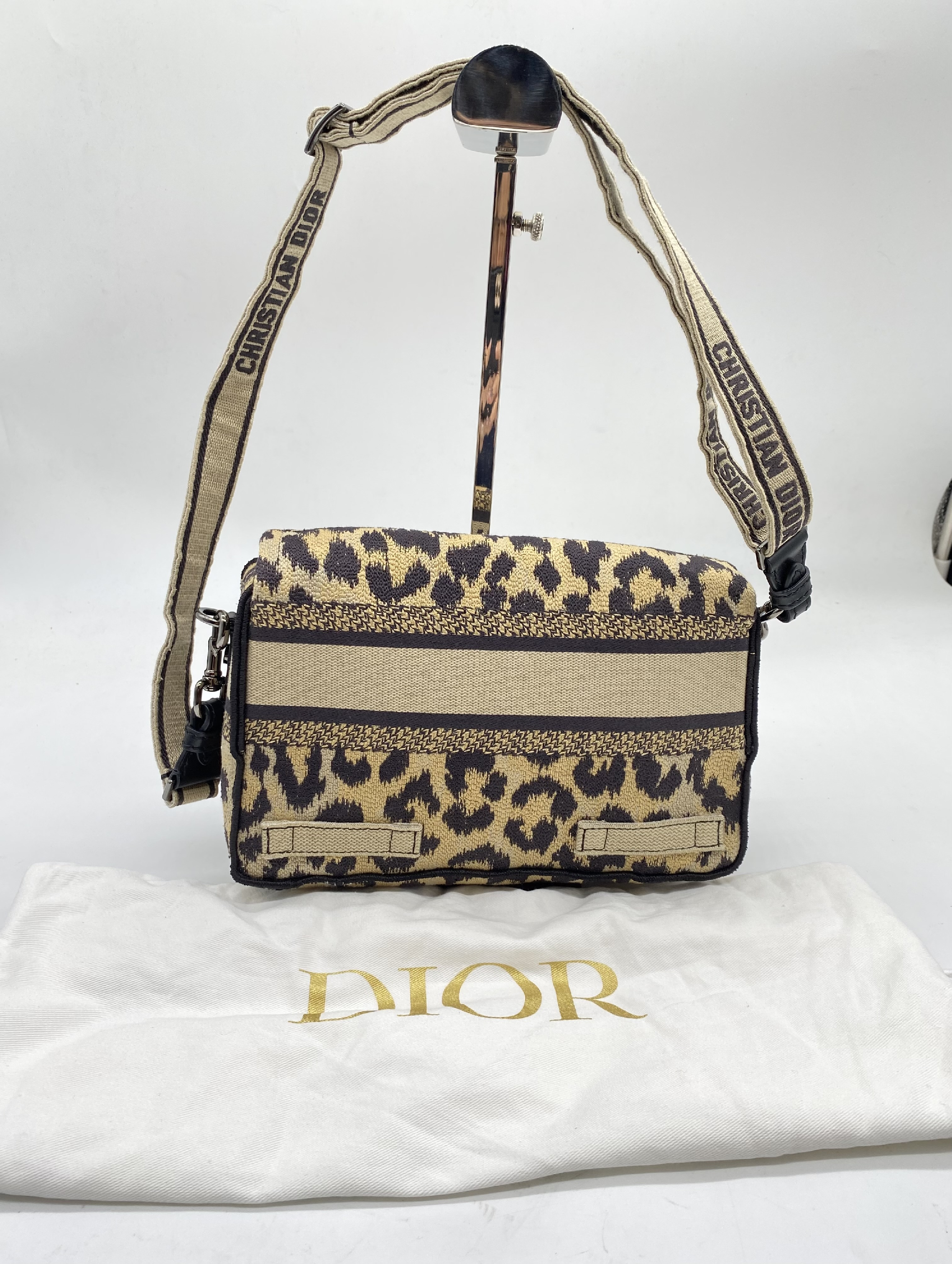 Leopard Camp Small Shoulder Bag (with dust bag) — view 2