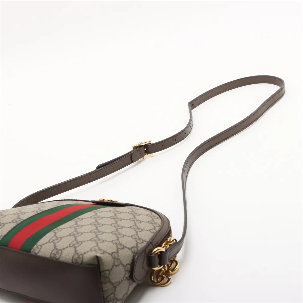 GG Supreme PVC x Leather Shoulder Bag, Beige, 499621 — view 5