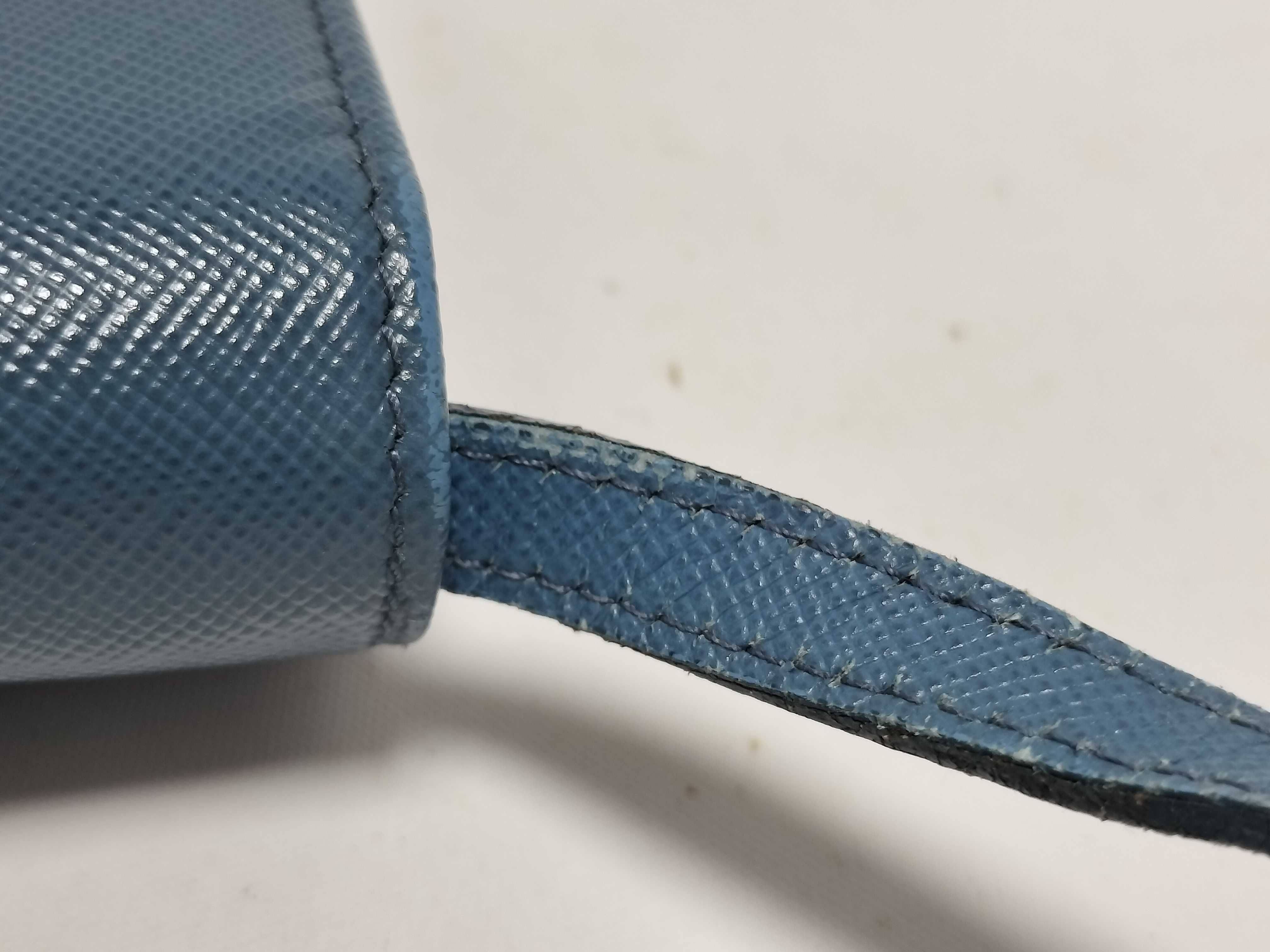 Shoulder Bag Saffiano Blue Wallet — view 13