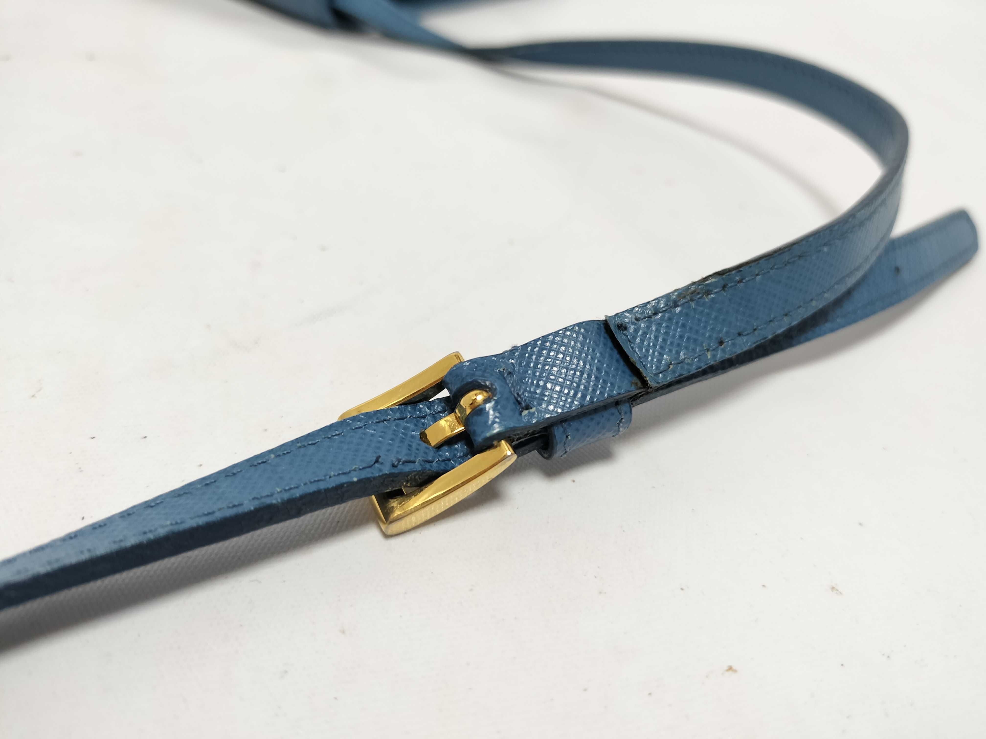 Shoulder Bag Saffiano Blue Wallet — view 4