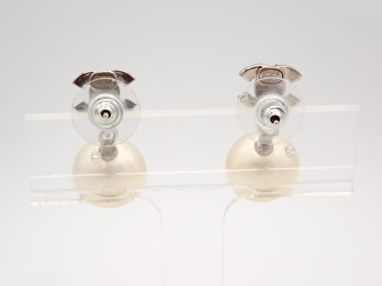 earrings, A18V, Coco Mark, stone, 2.7cm height, swing type. — view 2