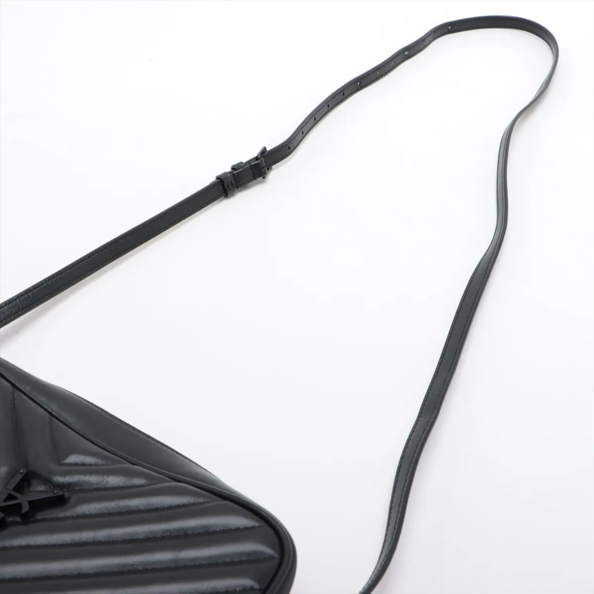 Lou Camera Leather Shoulder Bag, Black, 612544 — view 5