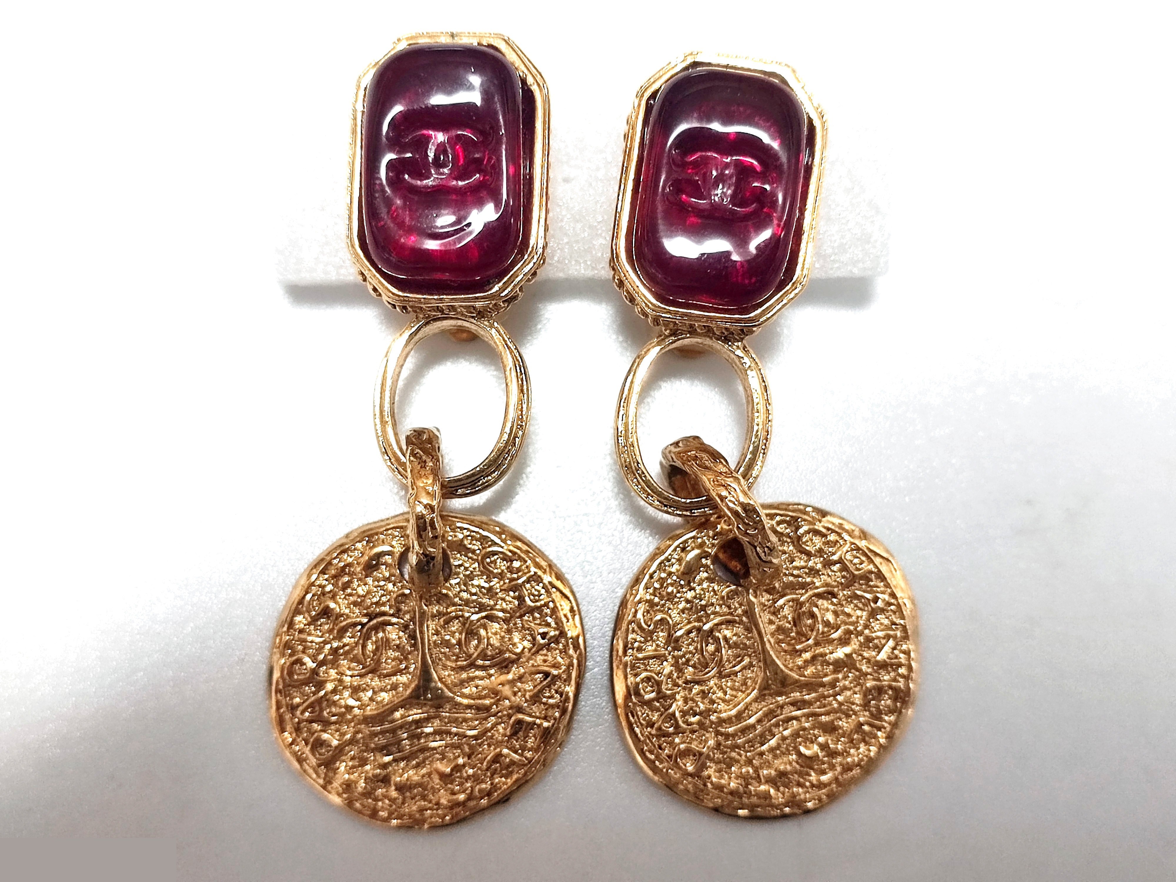 Coco Mark Triple Swing Earrings 93A — view 3