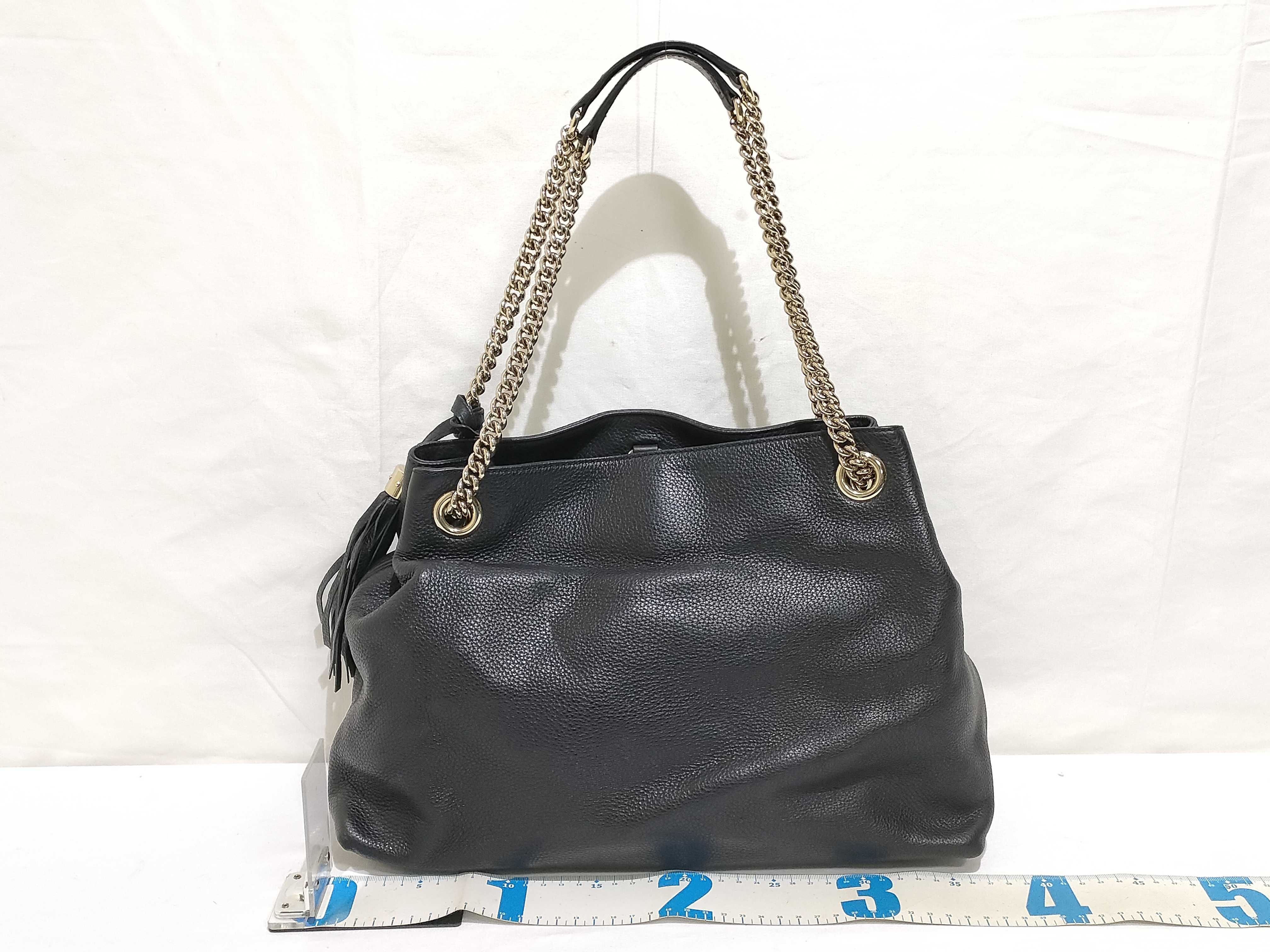 ID- Soho Cowskin Chain Shoulder Bag Black 308982 Shoulder Bag — view 2