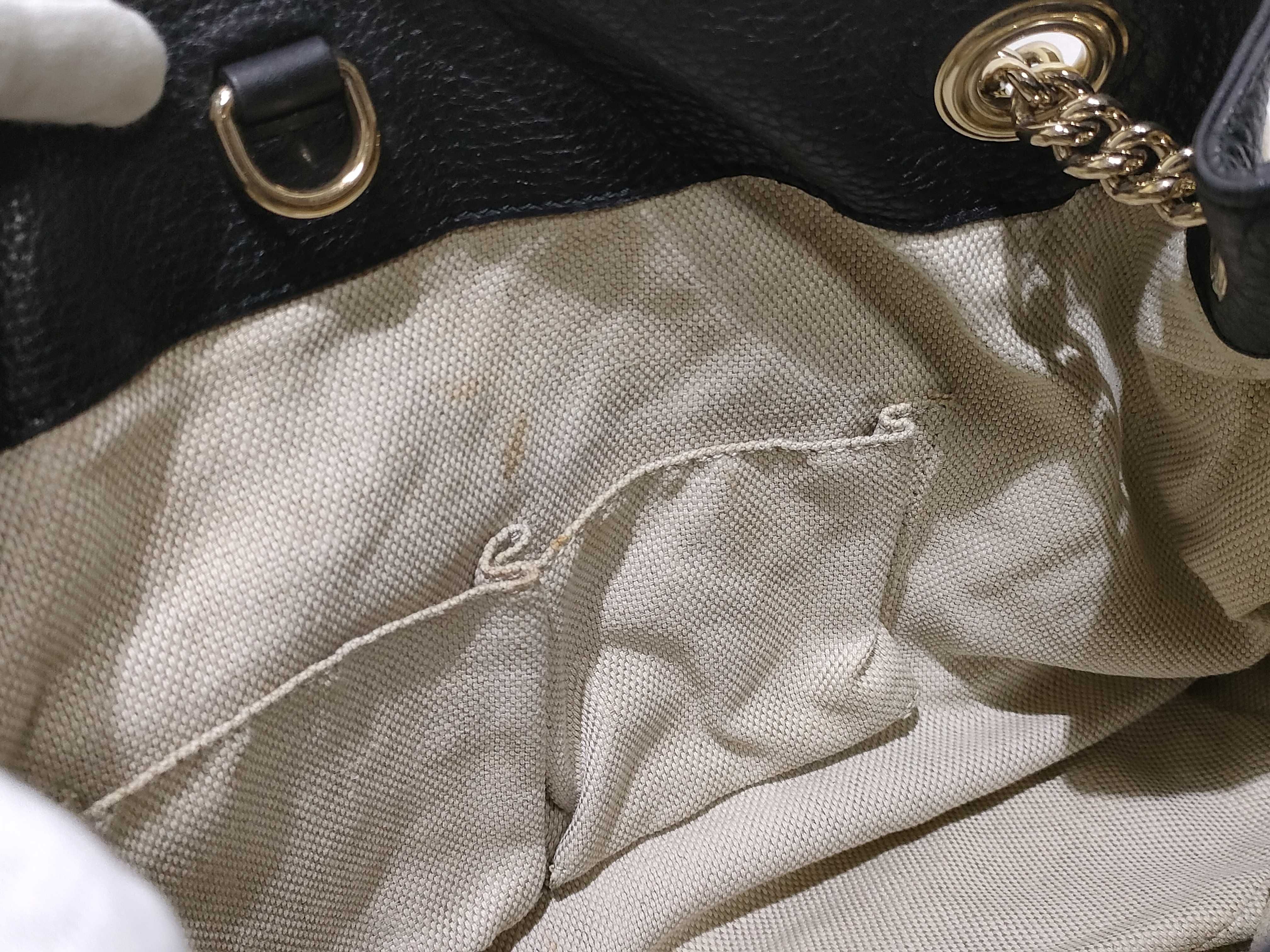 ID- Soho Cowskin Chain Shoulder Bag Black 308982 Shoulder Bag — view 11