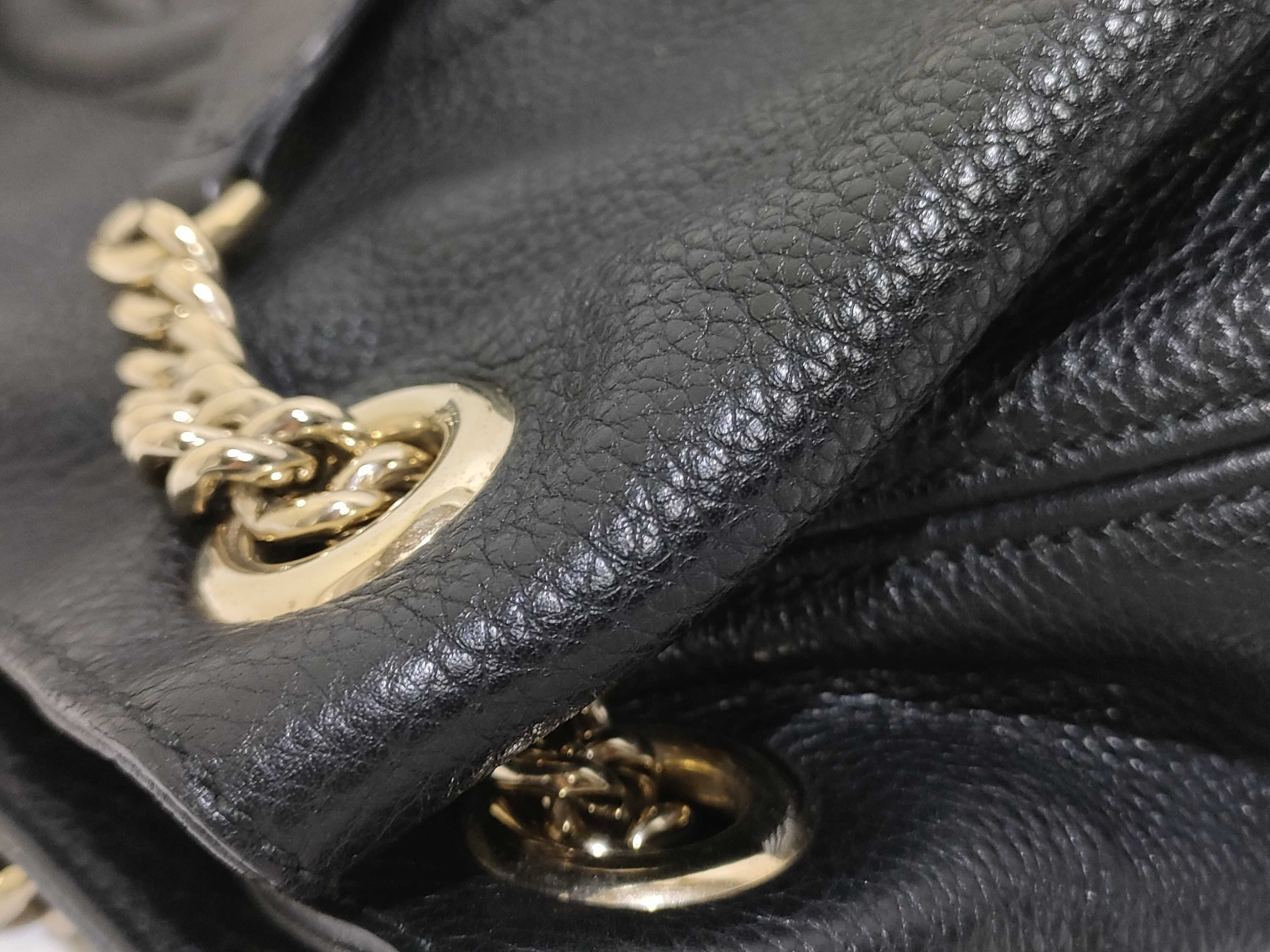 ID- Soho Cowskin Chain Shoulder Bag Black 308982 Shoulder Bag — view 13