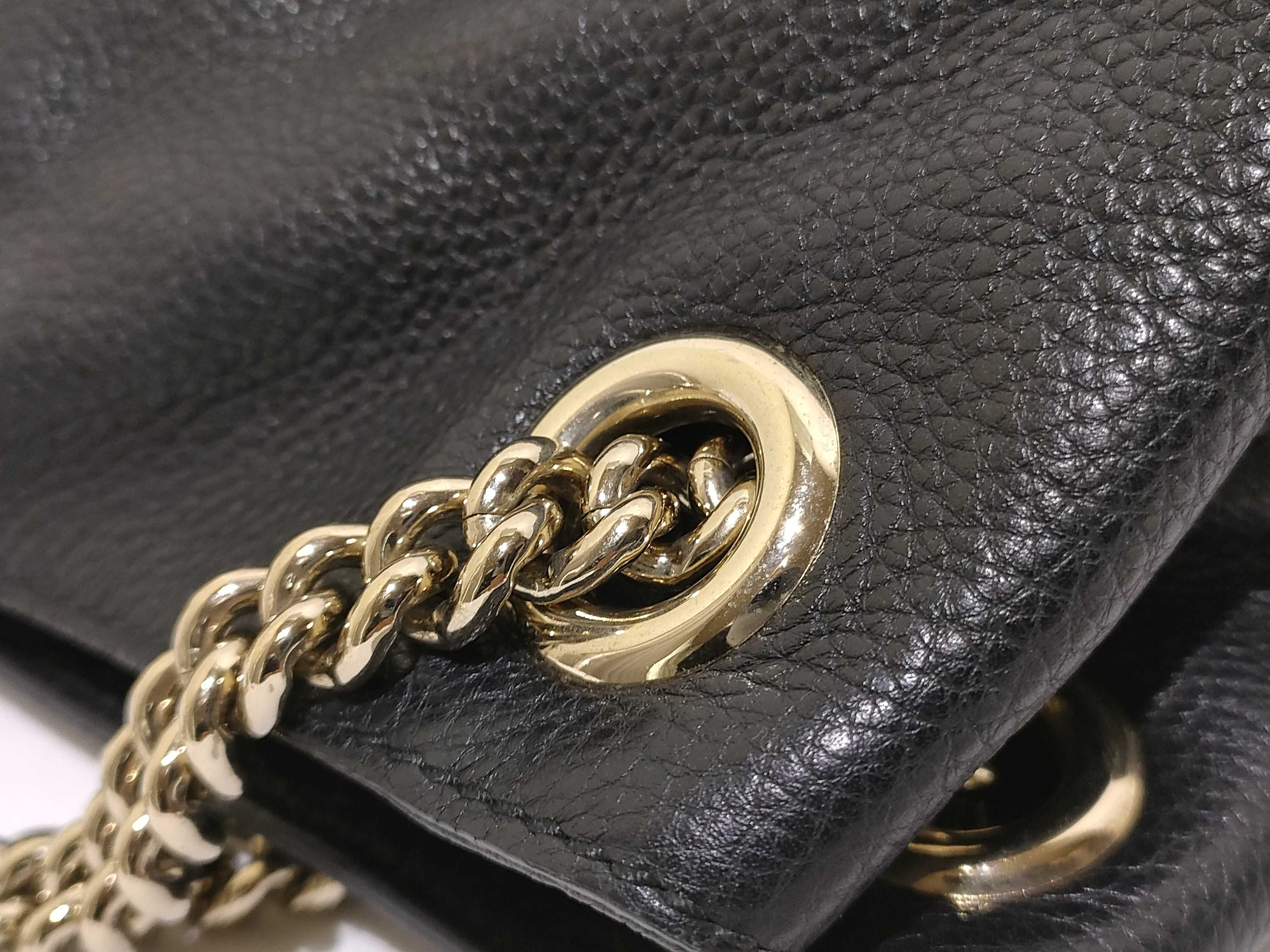 ID- Soho Cowskin Chain Shoulder Bag Black 308982 Shoulder Bag — view 5