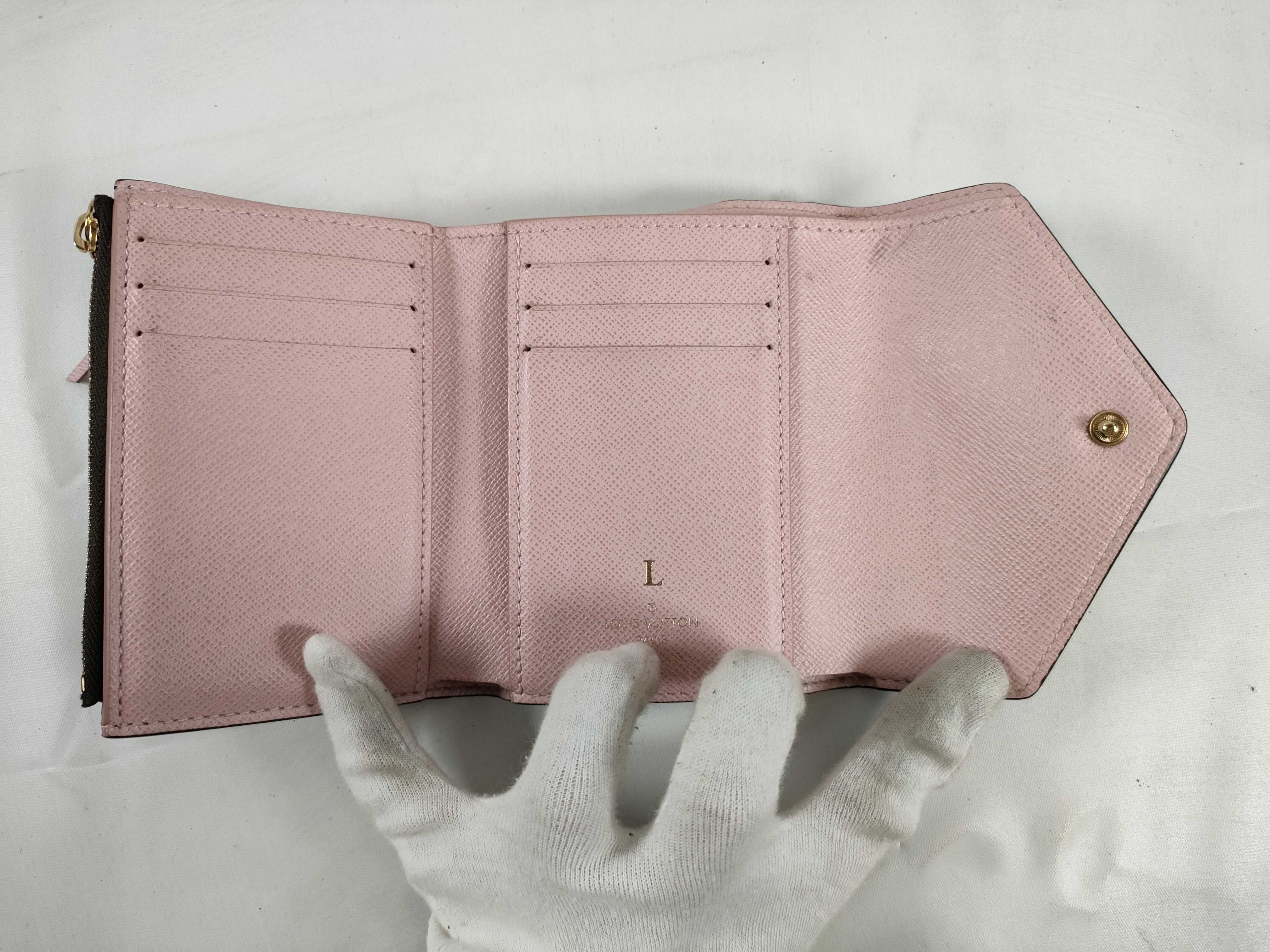 Monogram Portefeuille Victorine Pink Rose Ballerine Wallet — view 9