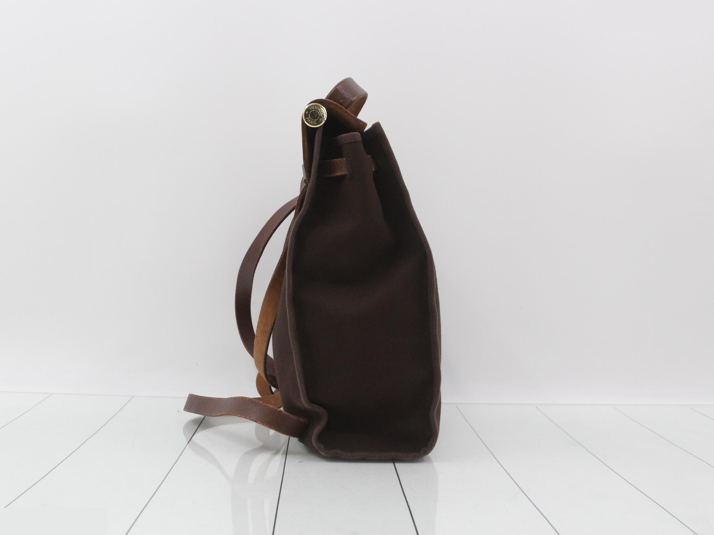 Herbag PM F stamp Brown Backpack Rucksack — view 4