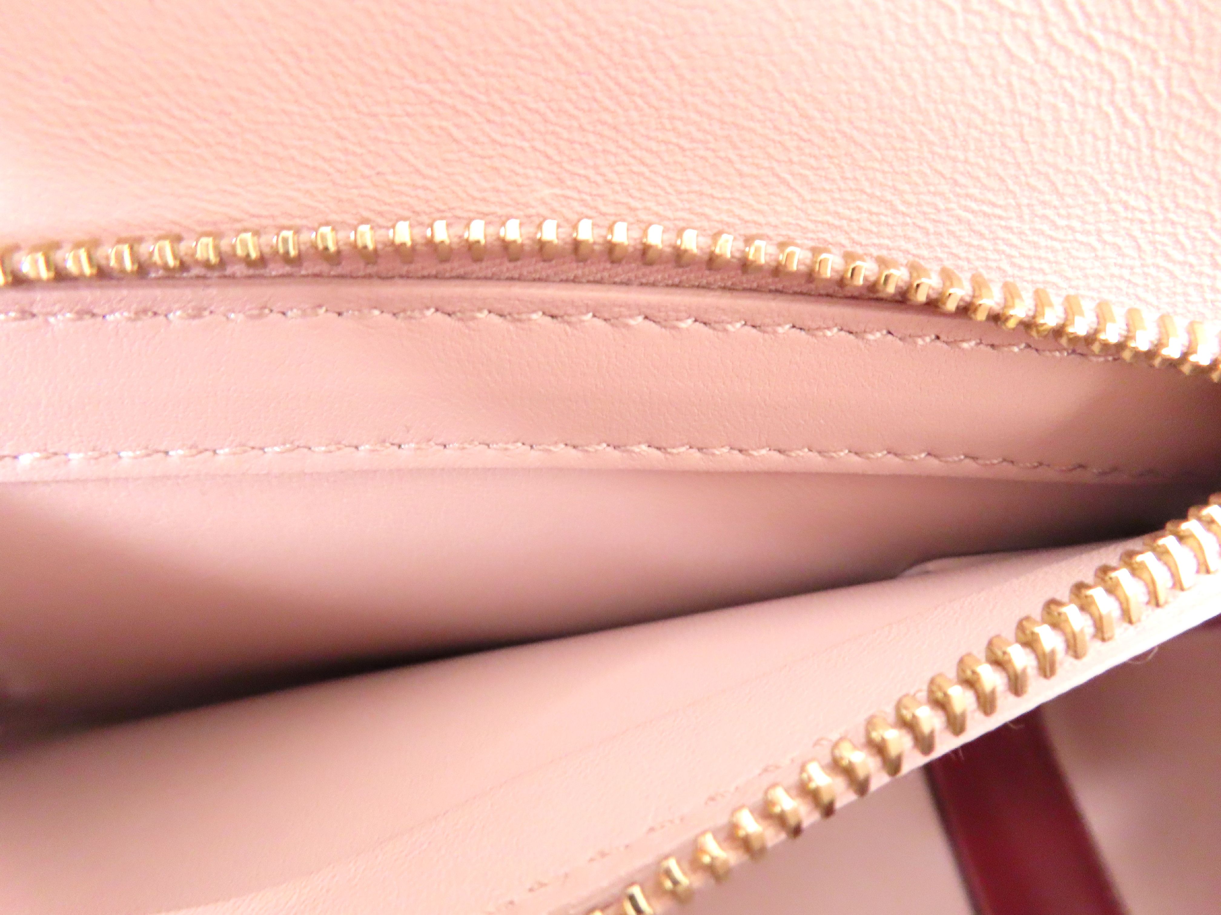 Edith Leather 2-Way Handbag, Pink Gray — view 11