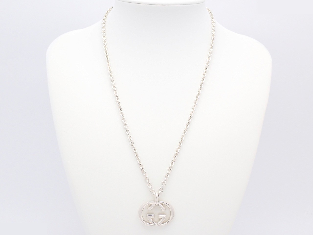 Interlocking G Necklace, chain approximately 50cm, 925/26.0g — view 2