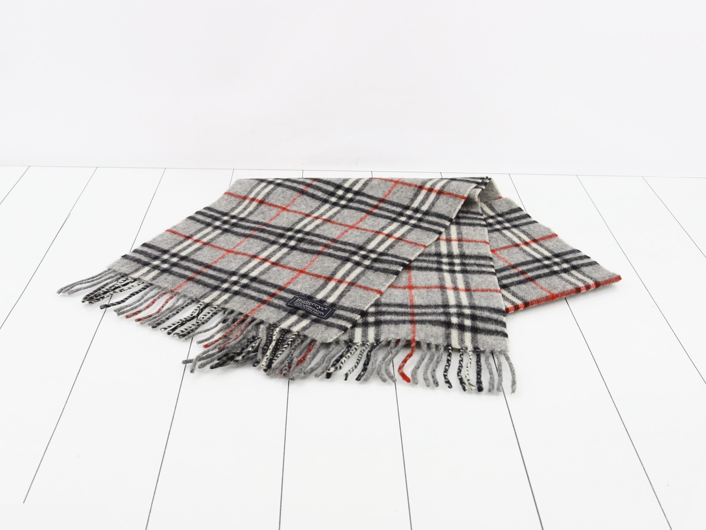 Nova Check Scarf, Gray — view 2