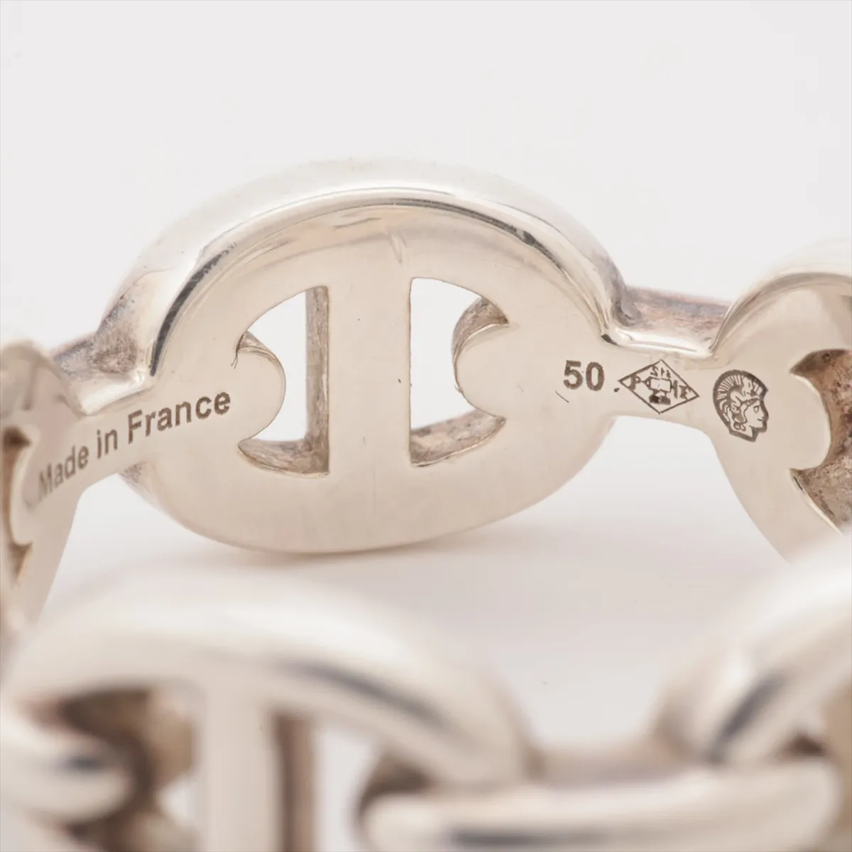 Chaine d'Ancre Enchainée 2023 Ring, Size 50, 925 Sterling Silver, 5.3g, 23AG207269. — view 4