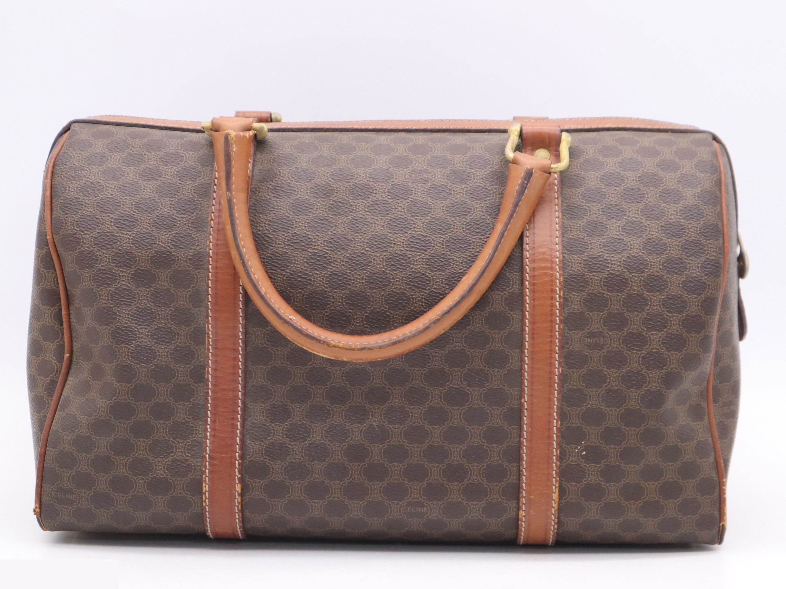 Leather Macadam pattern mini Boston bag — view 2