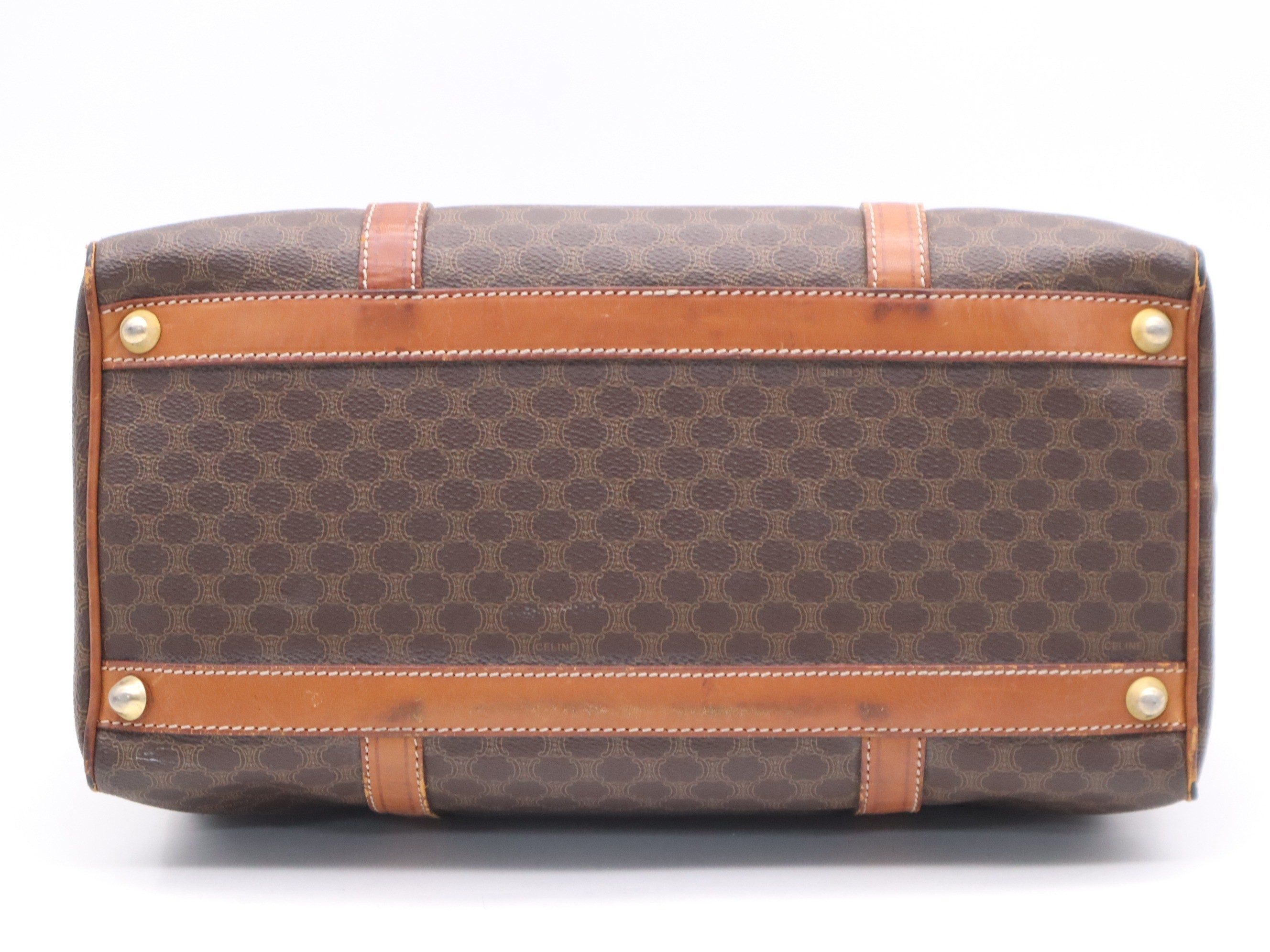 Leather Macadam pattern mini Boston bag — view 4