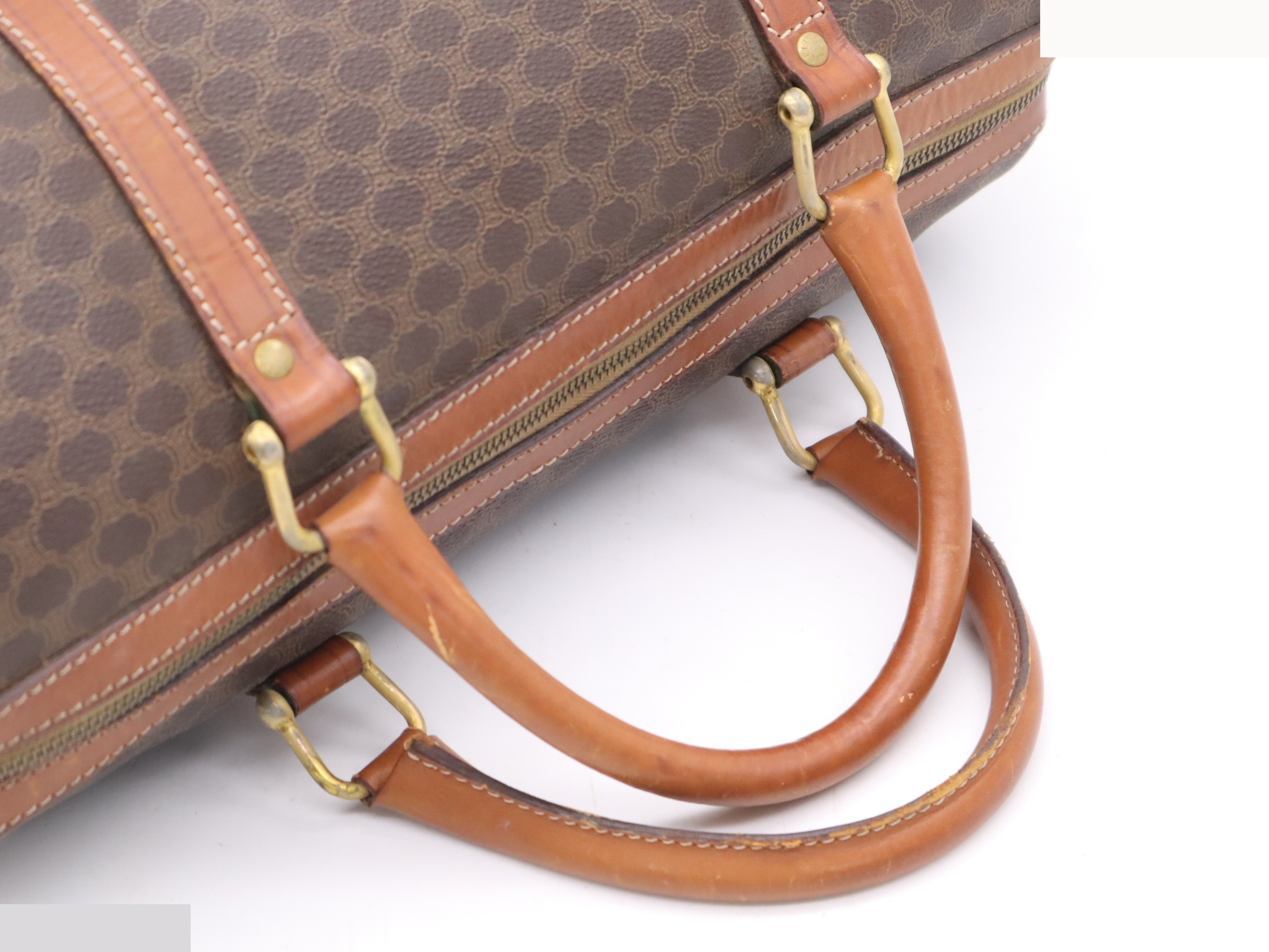 Leather Macadam pattern mini Boston bag — view 6