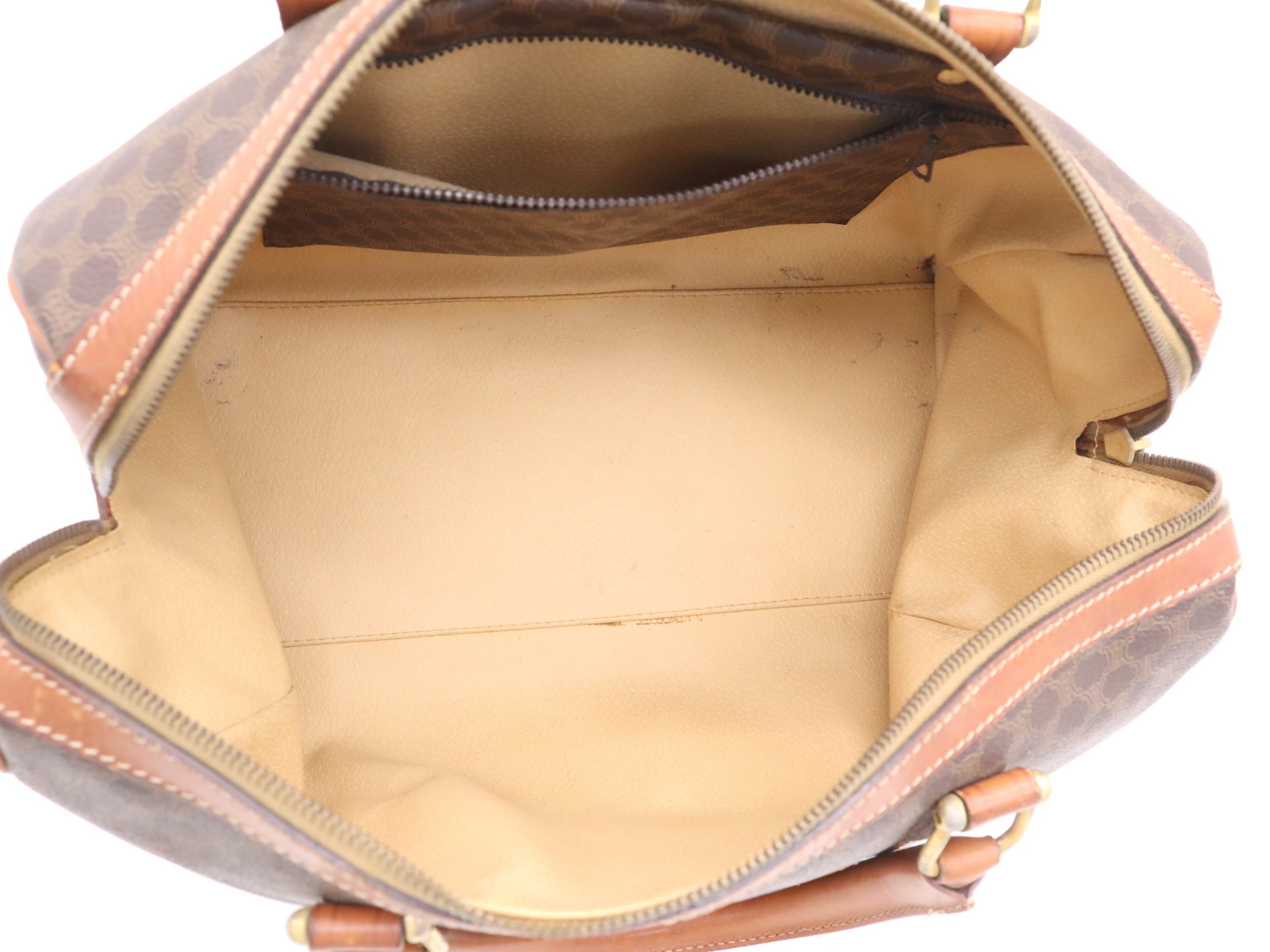 Leather Macadam pattern mini Boston bag — view 7